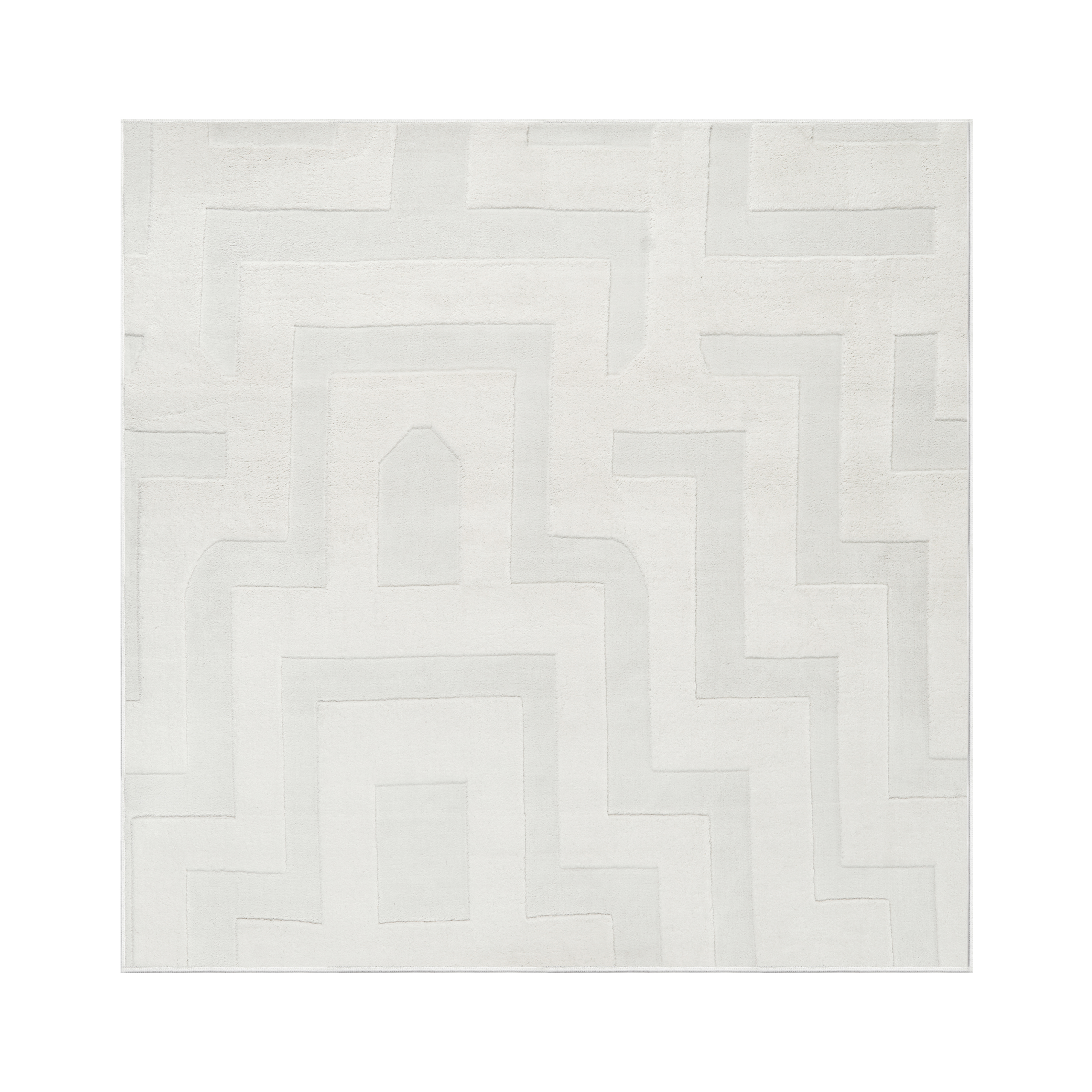 Gulvtæppe GINGERA Cremehvid 160 x 160 cm
