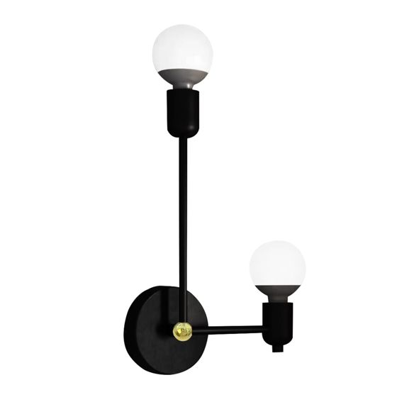 TOOLIGHT væglampe APP1707-2W Sort 42x23x6cm