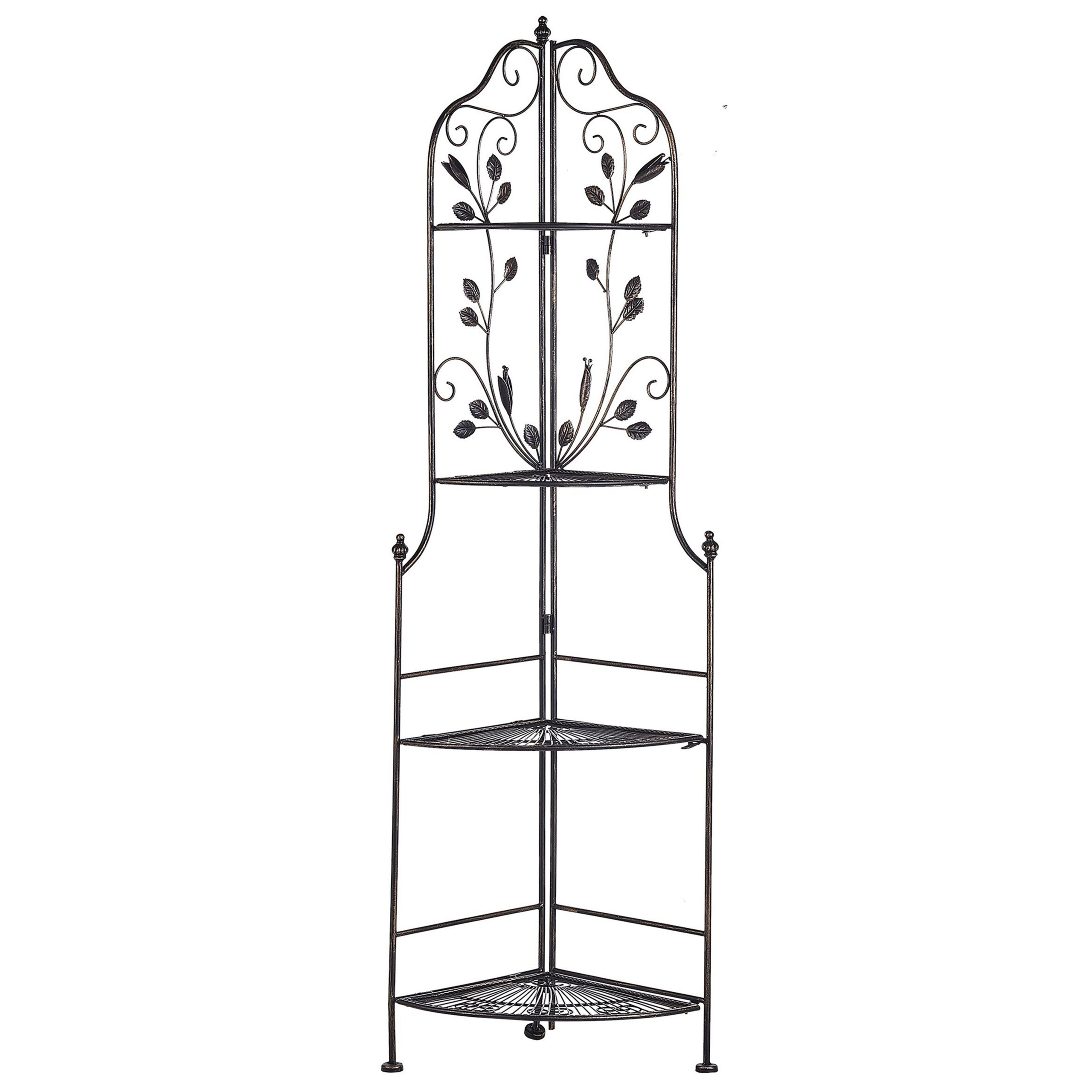 Hjørnereol SIDERNO 35 cm 158 cm Metal Sort
