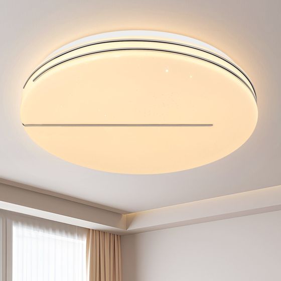 NETTLIFE LED - loftlampe, til soveværelse - diameter, 27 cm, stjernehimmel, soveværelse, lampe, 12W, varm hvid