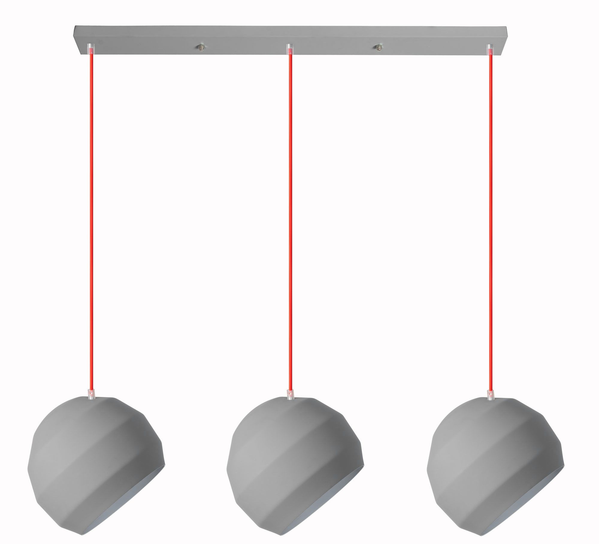 TOOLIGHT hængende loftlampe APP384-3CPR Grå 25x60x25cm