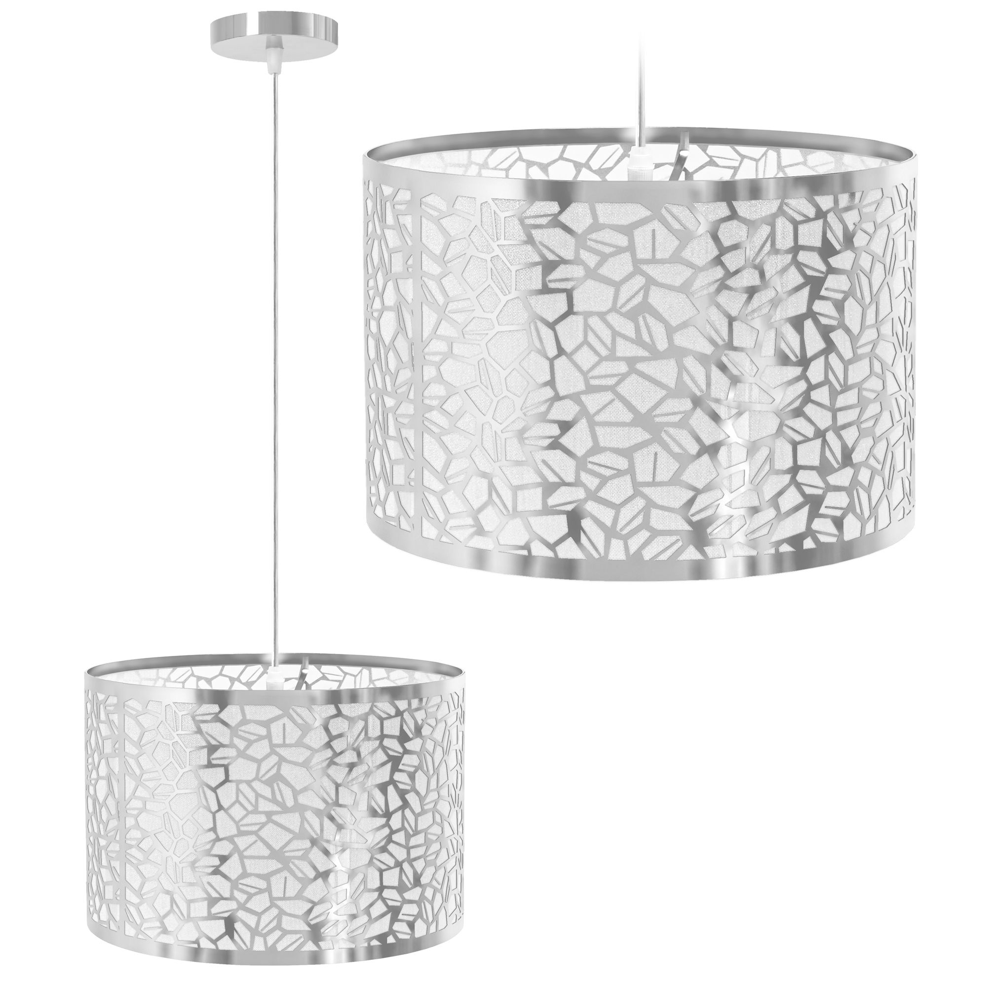 TOOLIGHT hængende loftlampe APP1015-1CP Grå 30x30x20cm