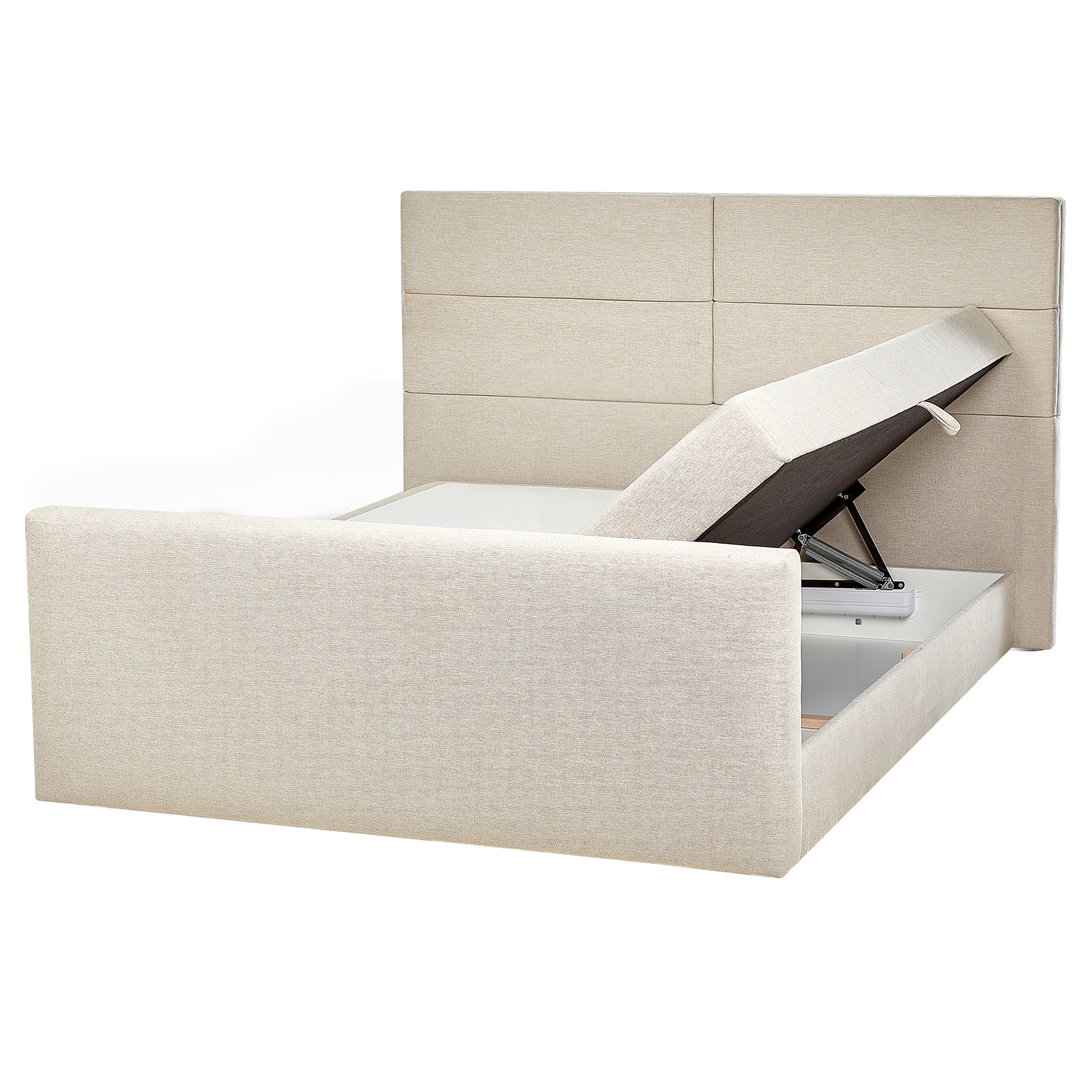 Kontinentalseng med opbevaring ARISTOCRAT Lys Beige 160 x 200 cm