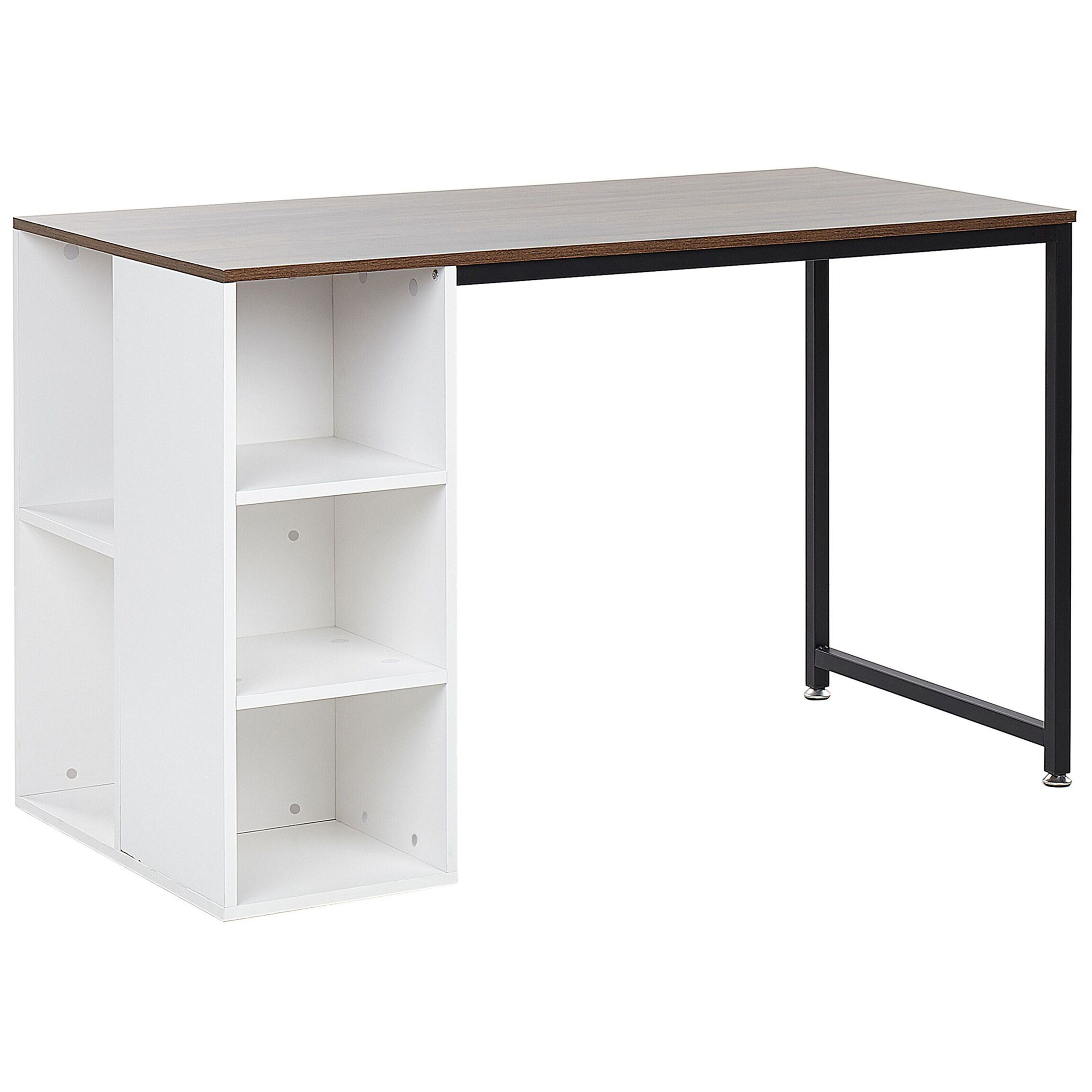Skrivebord DESE 120 cm 60 cm Brun/hvid
