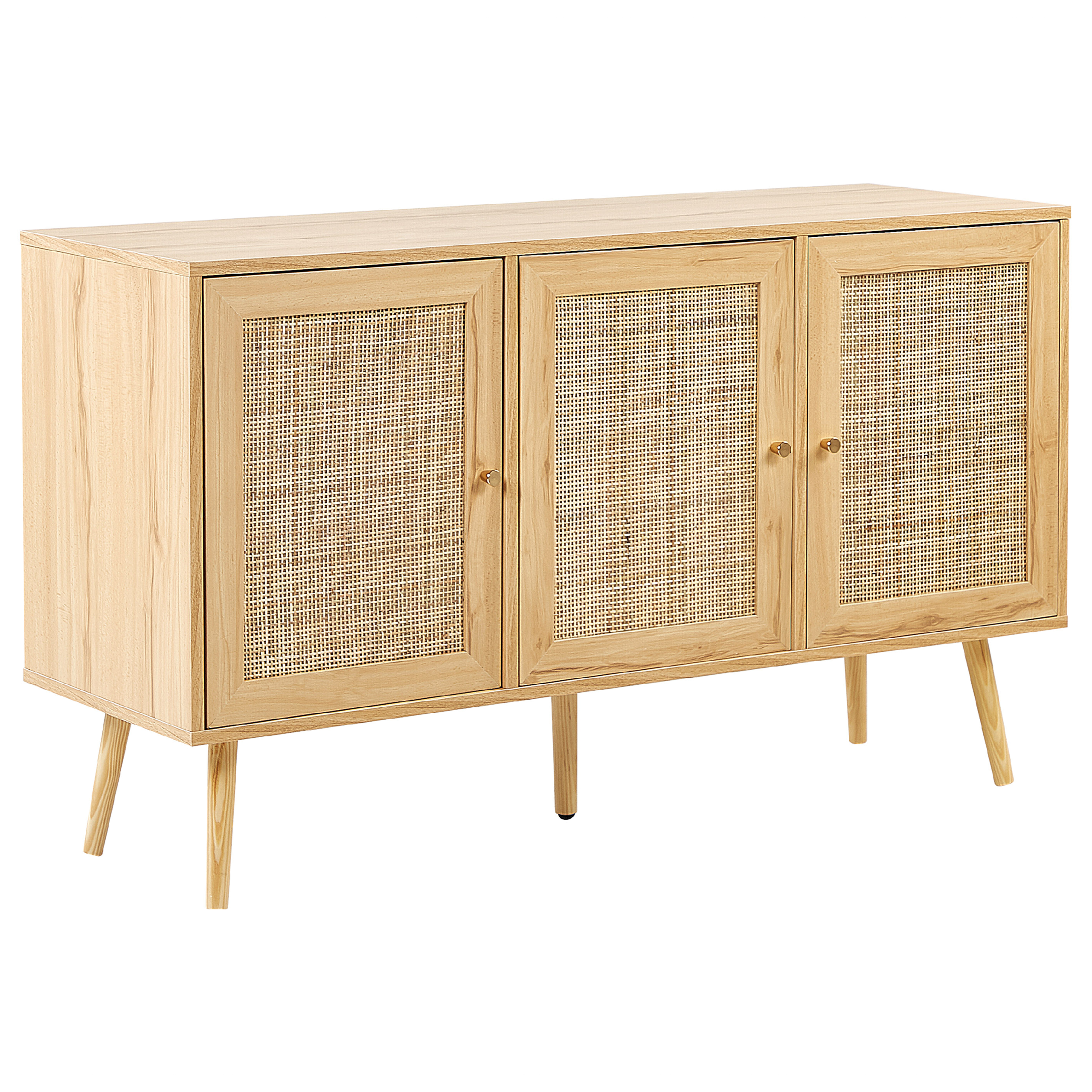 Skab PEROTE Rattan Lysebrun