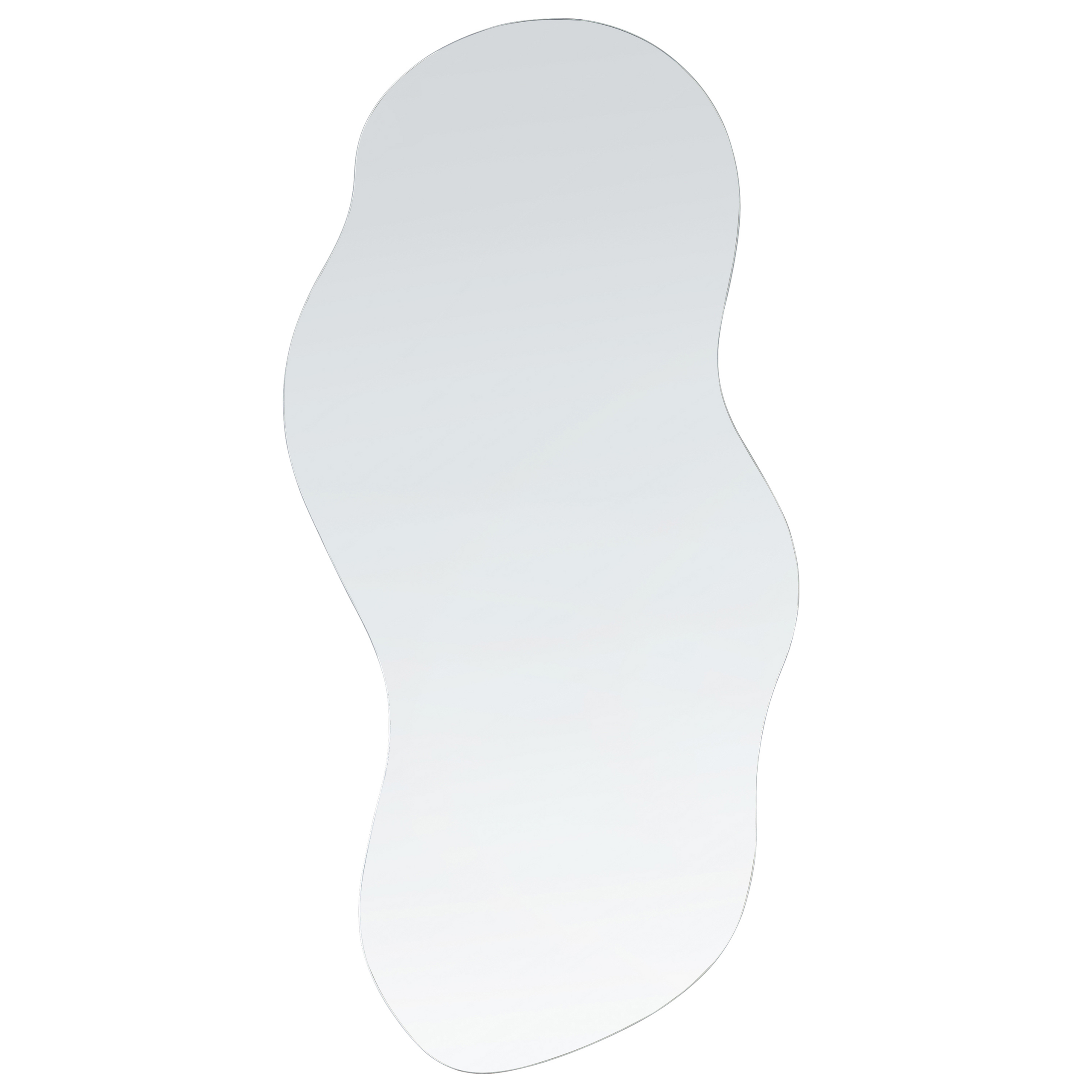 Vægspejl AUXERRE 40 cm 80 cm Sølv