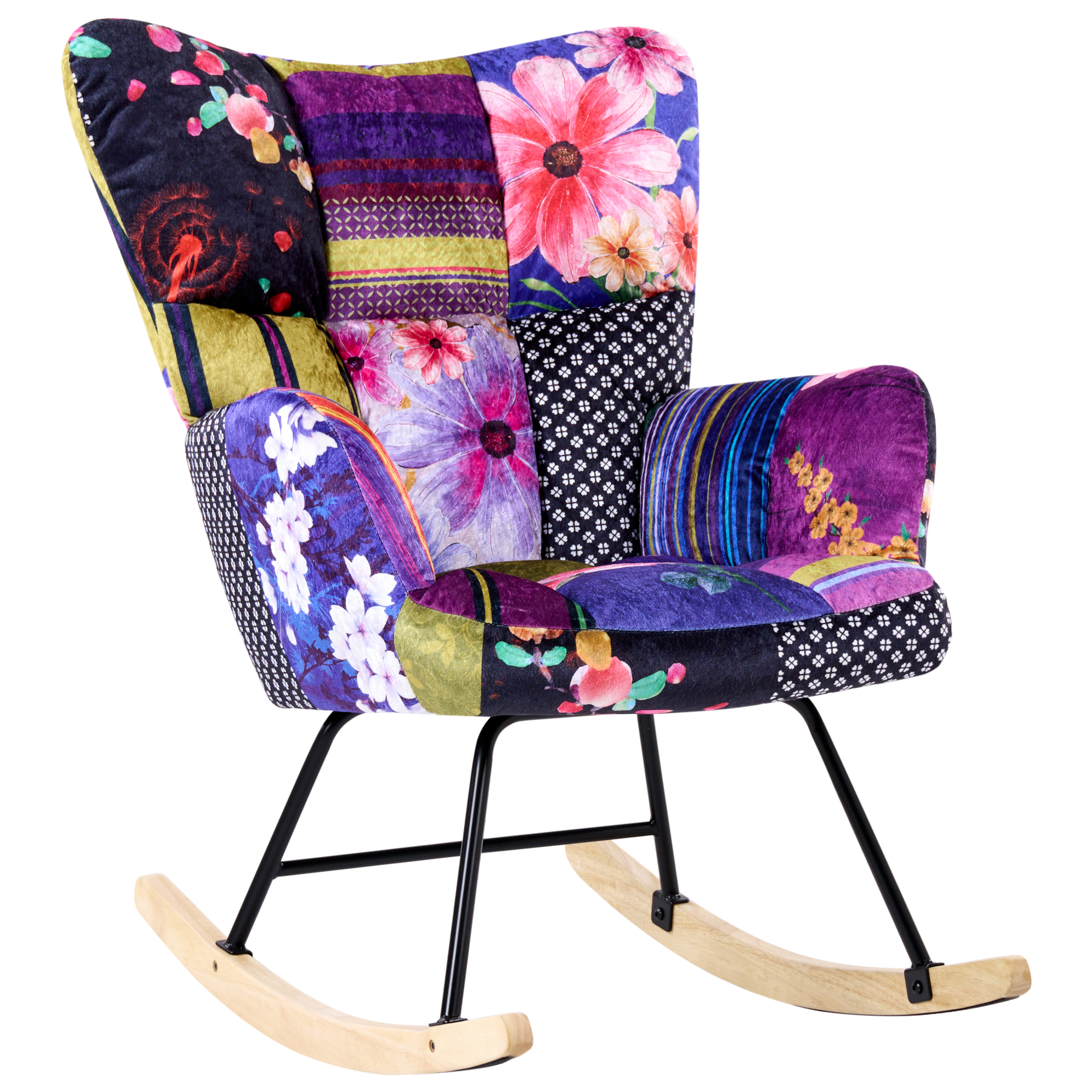 Gyngestol OULU Velour Multifarvet