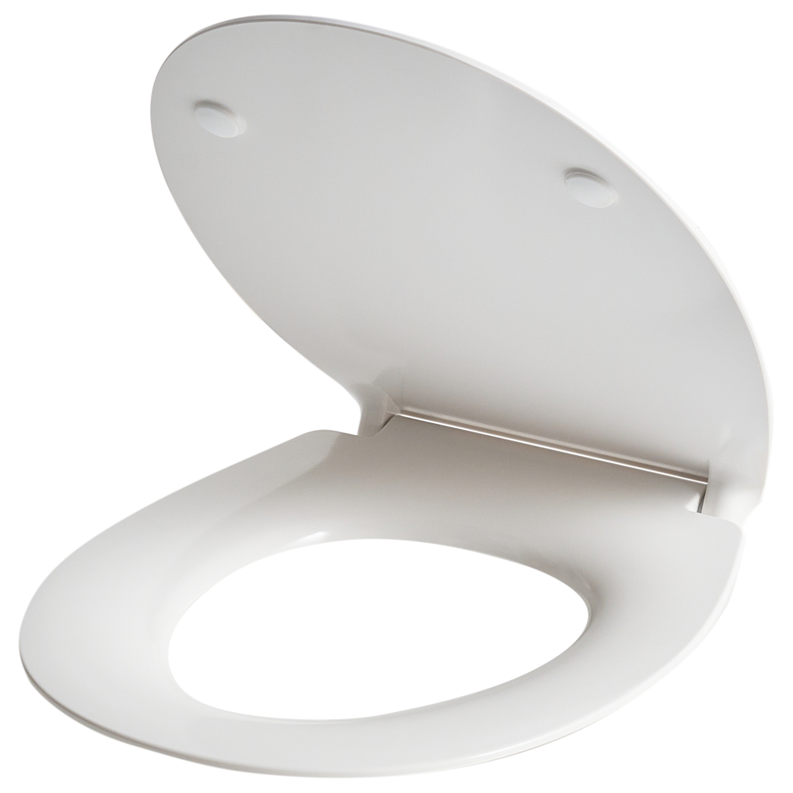 Toiletbræt PUTUMAYO Slank Soft close Duroplast Hvid