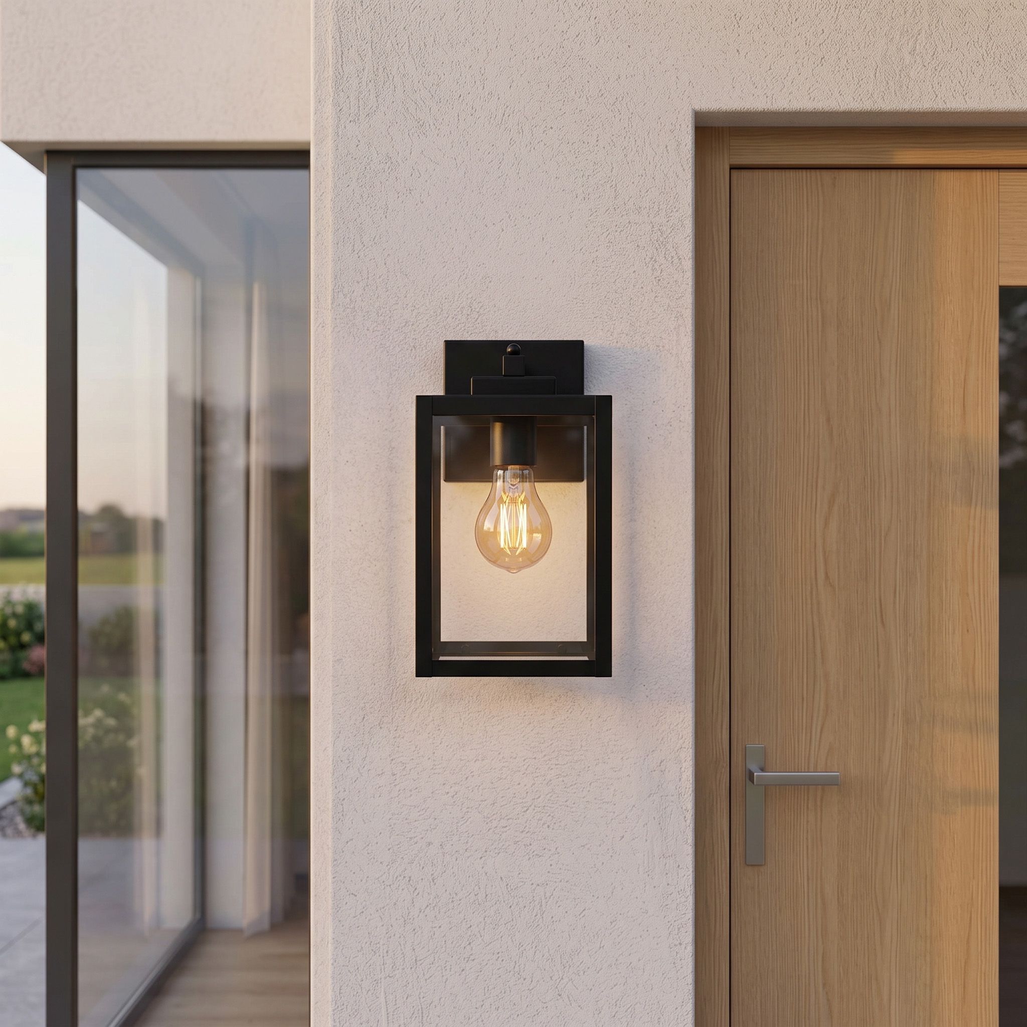 TOOLIGHT facadelampe JNH038-1G sort, 20x14,5x24,5cm