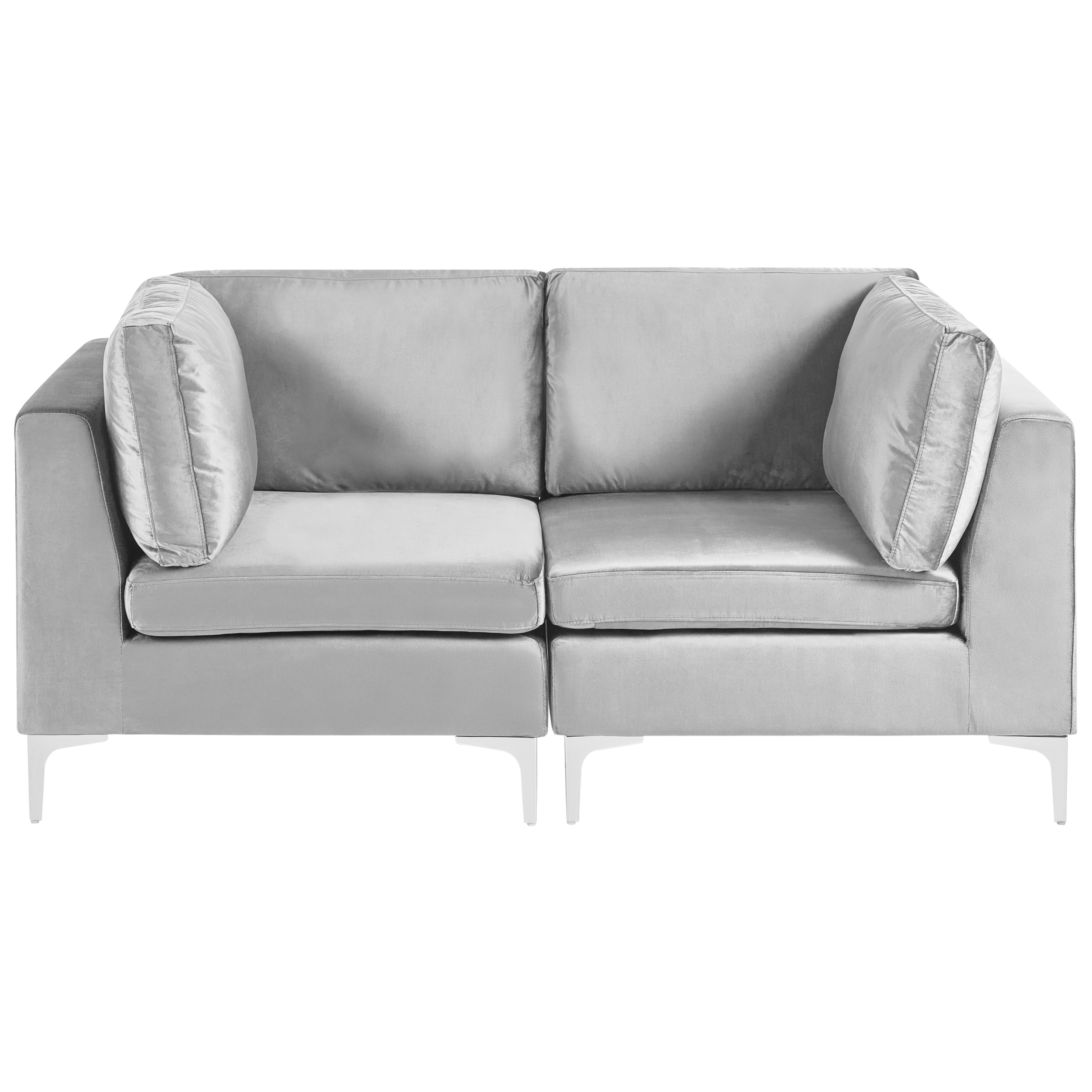Modulsofa 2 personers EVJA Velour Grå