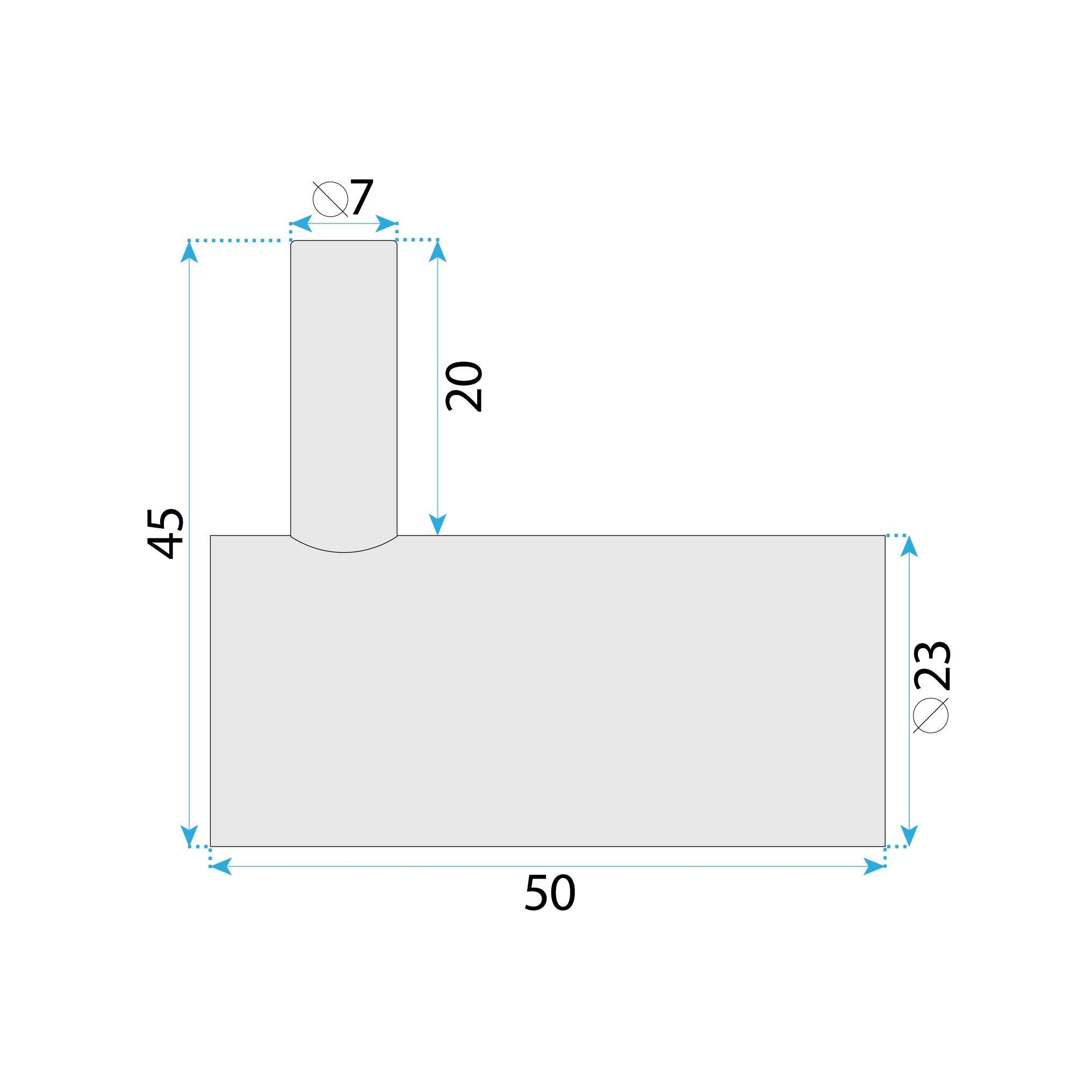 REA badeværelseskrog A62305BRG Børstet kobber, 5x2,3x4,5cm