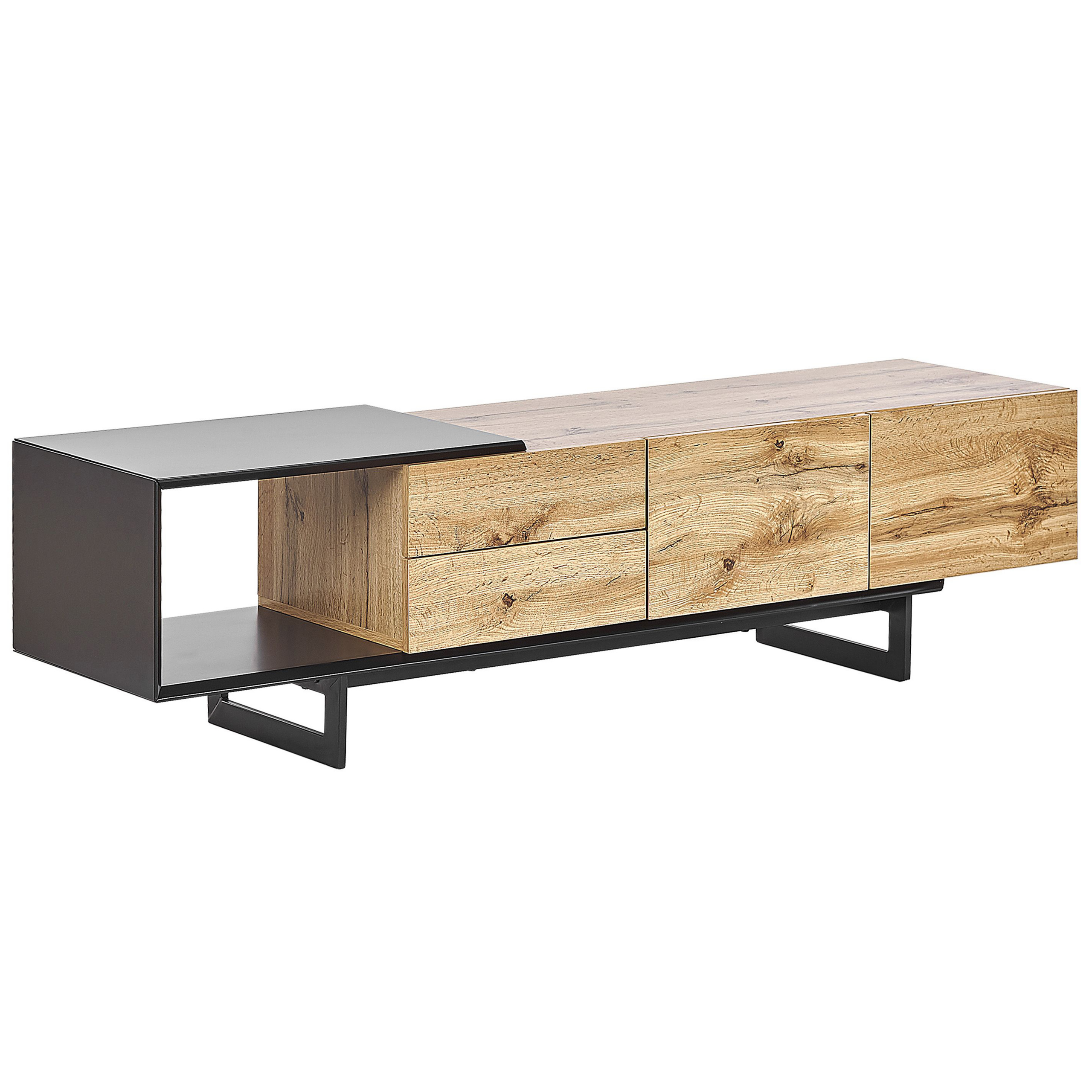 TV-bord FIORA Brun/sort