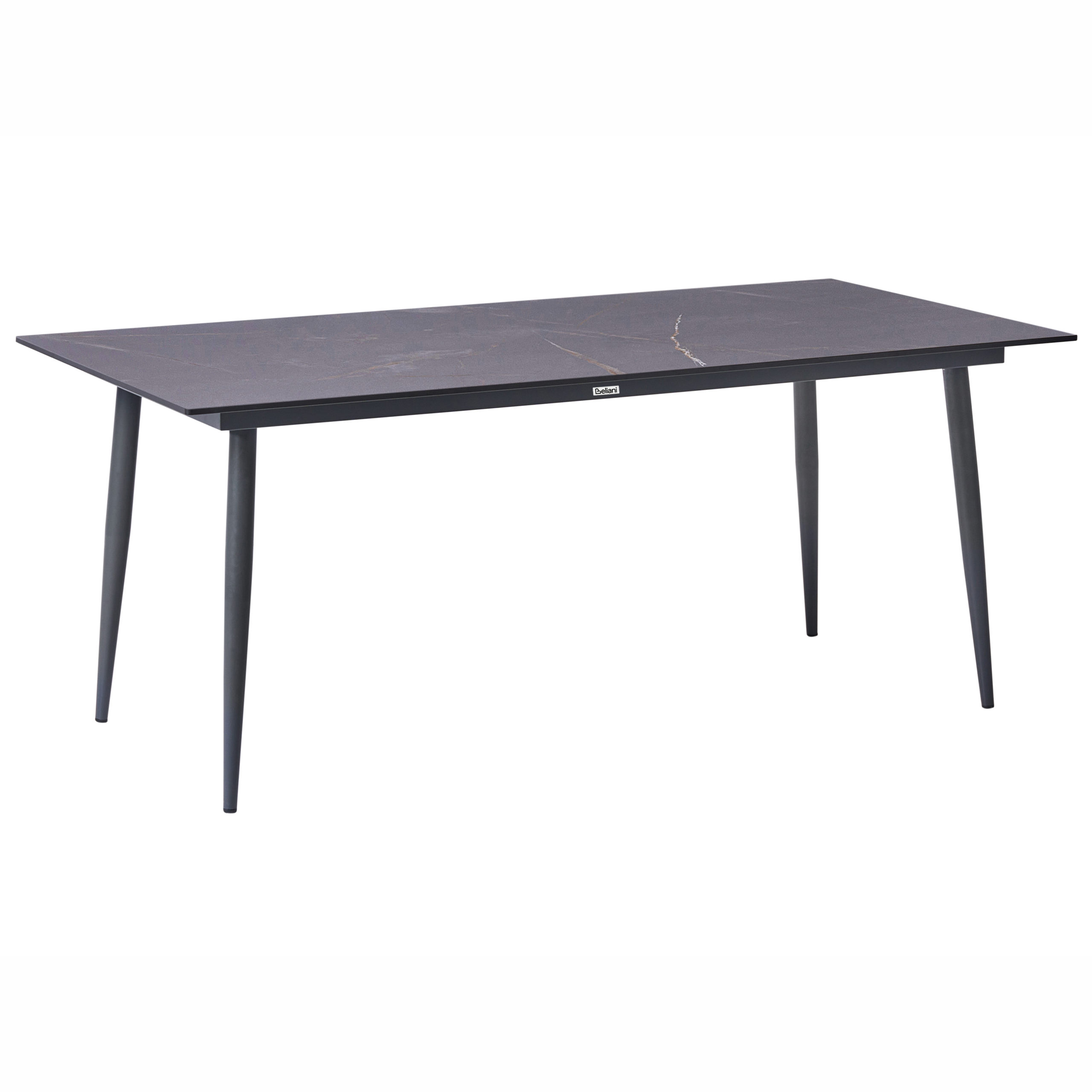 Havebord TOLENTINO 180 cm 90 cm Marmor effekt Grå marmor