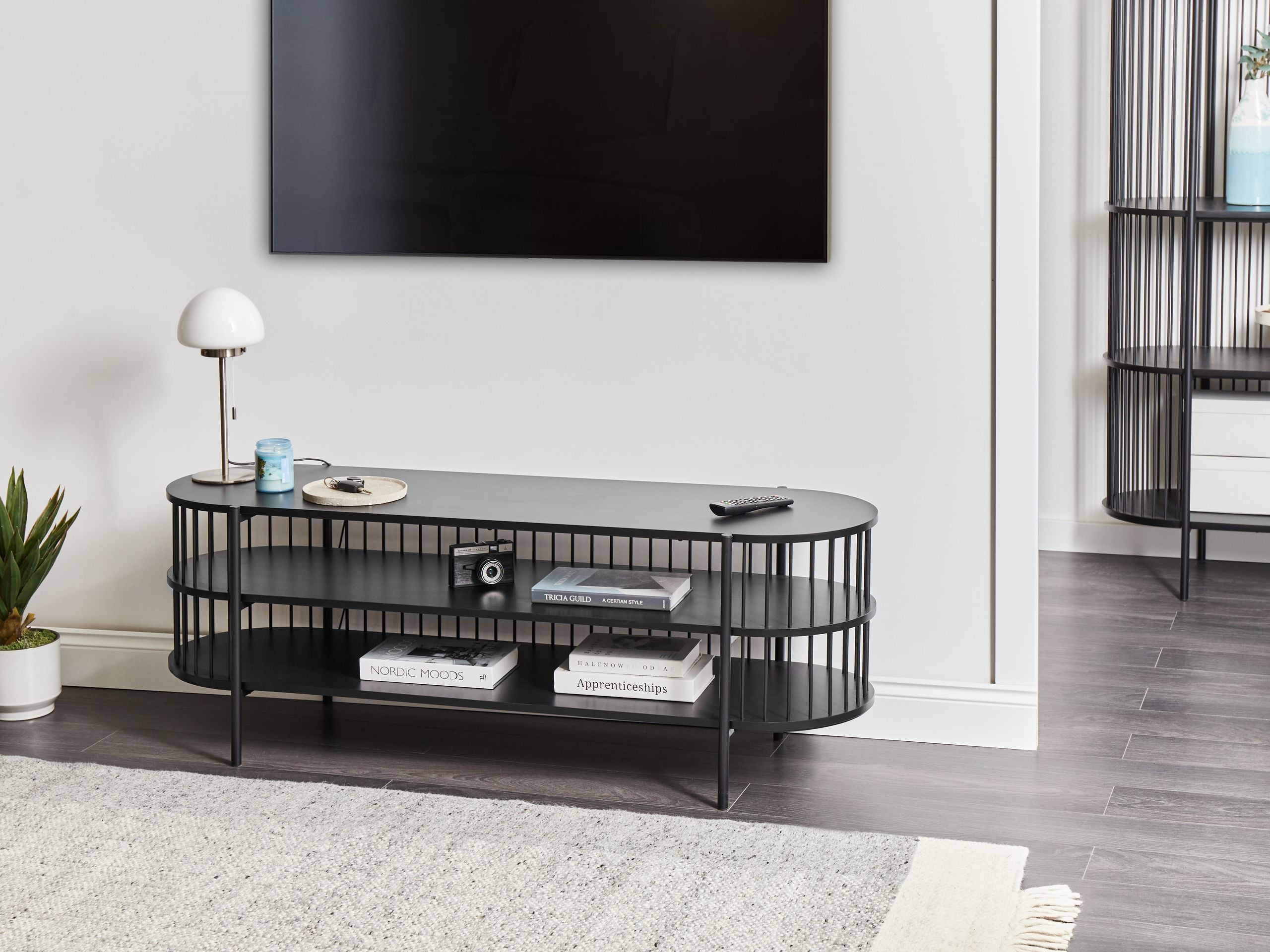 TV-bord BIRSON Sort