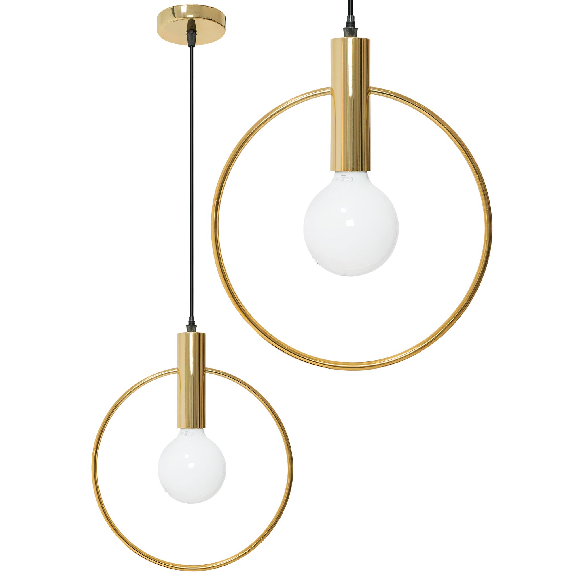 TOOLIGHT hængende loftlampe APP485-1CP Guld 35x28x60cm