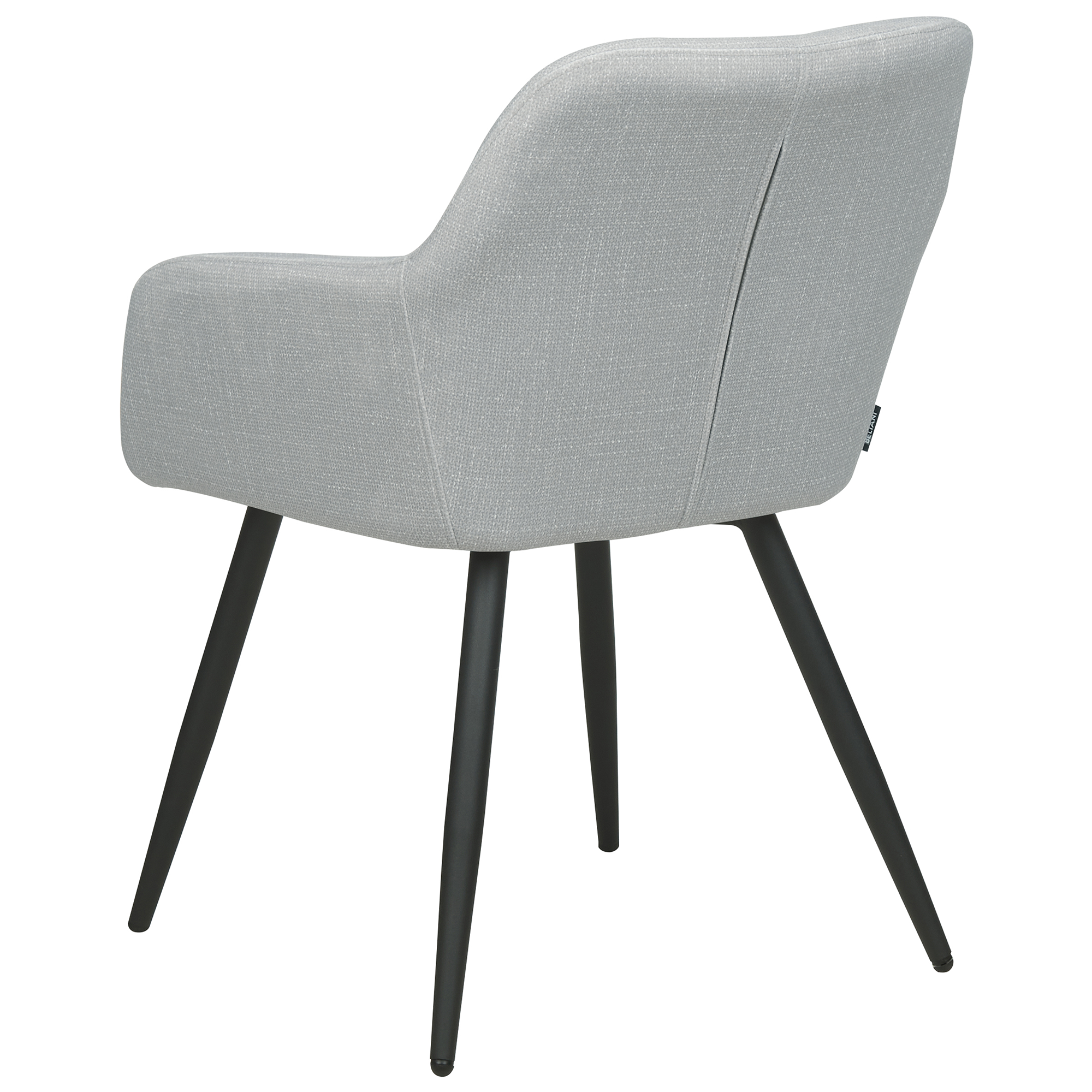 Sæt med 2 spisebordsstole CASMALIA Velour Lysegrå