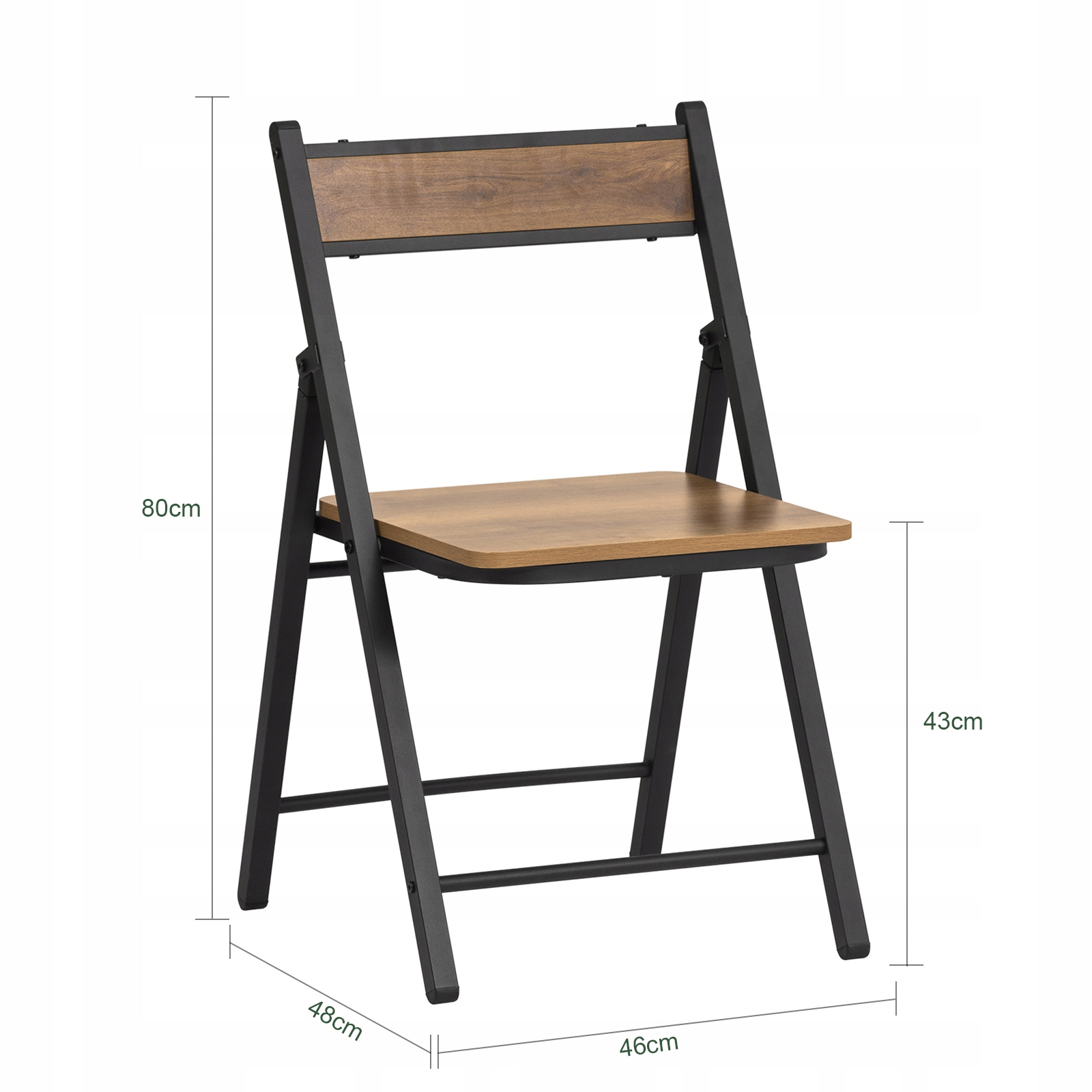 SoBuy klapstole, Klapstol i træ, komfortabel klapstol FST88-PF