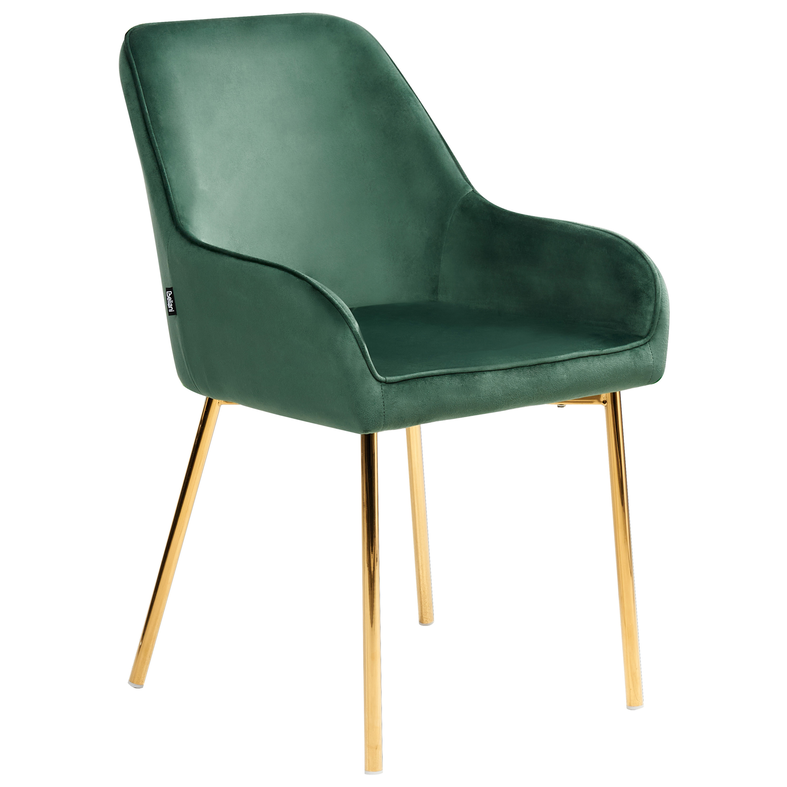 Sæt med 2 spisebordsstole LOVERNA Velour Grøn