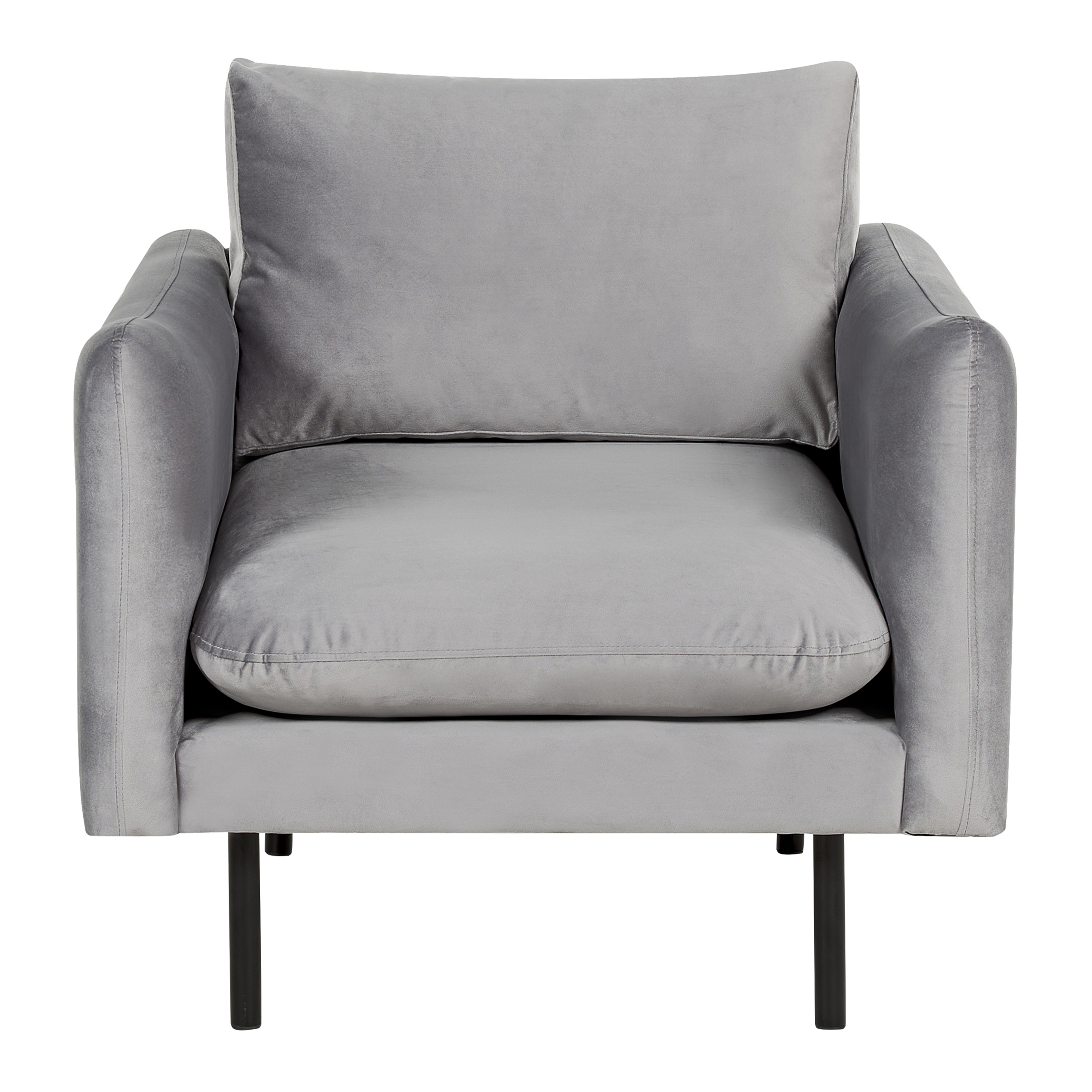 Lænestol VINTERBRO Velour Grå