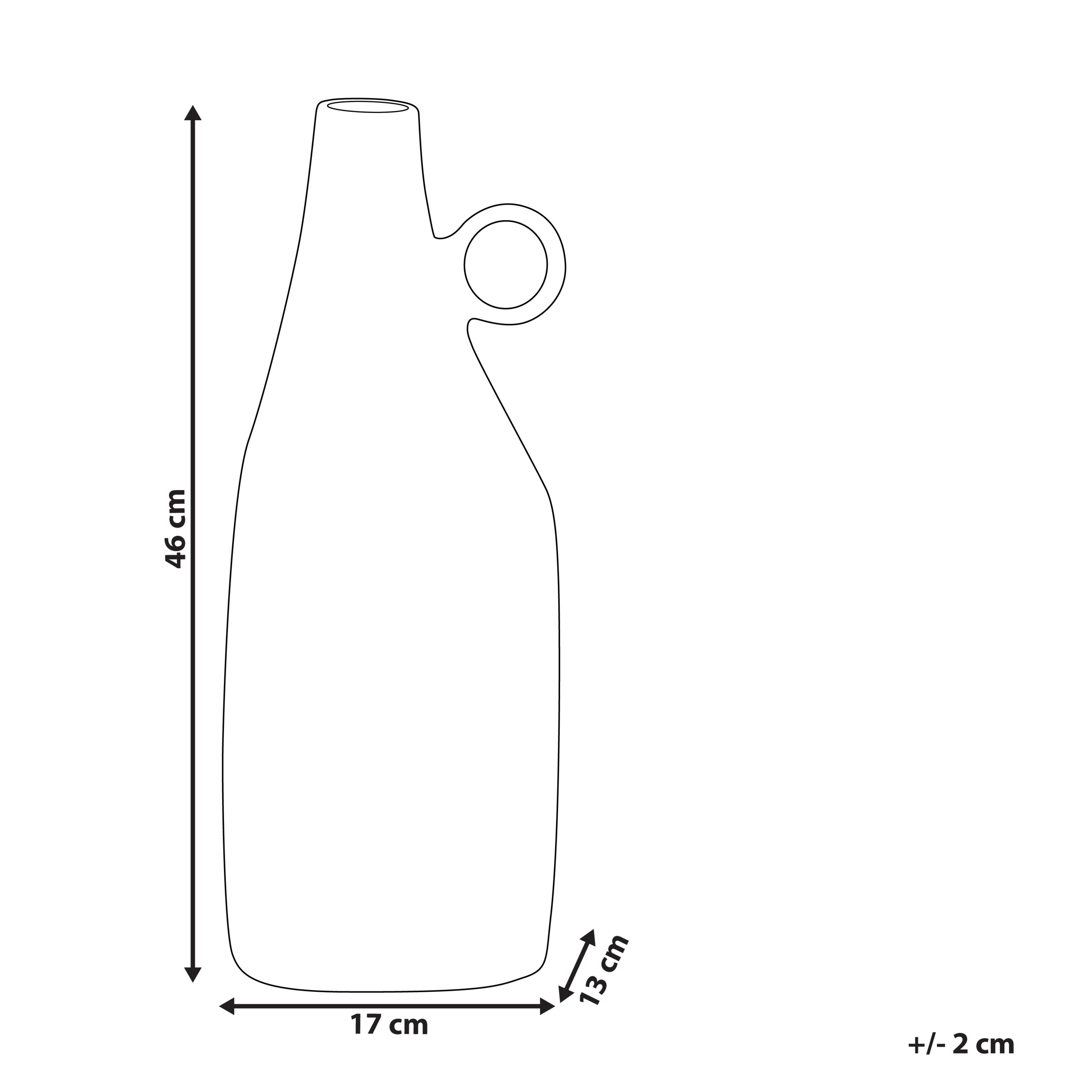Dekovase SAMBHAR 46 cm Metal Messing