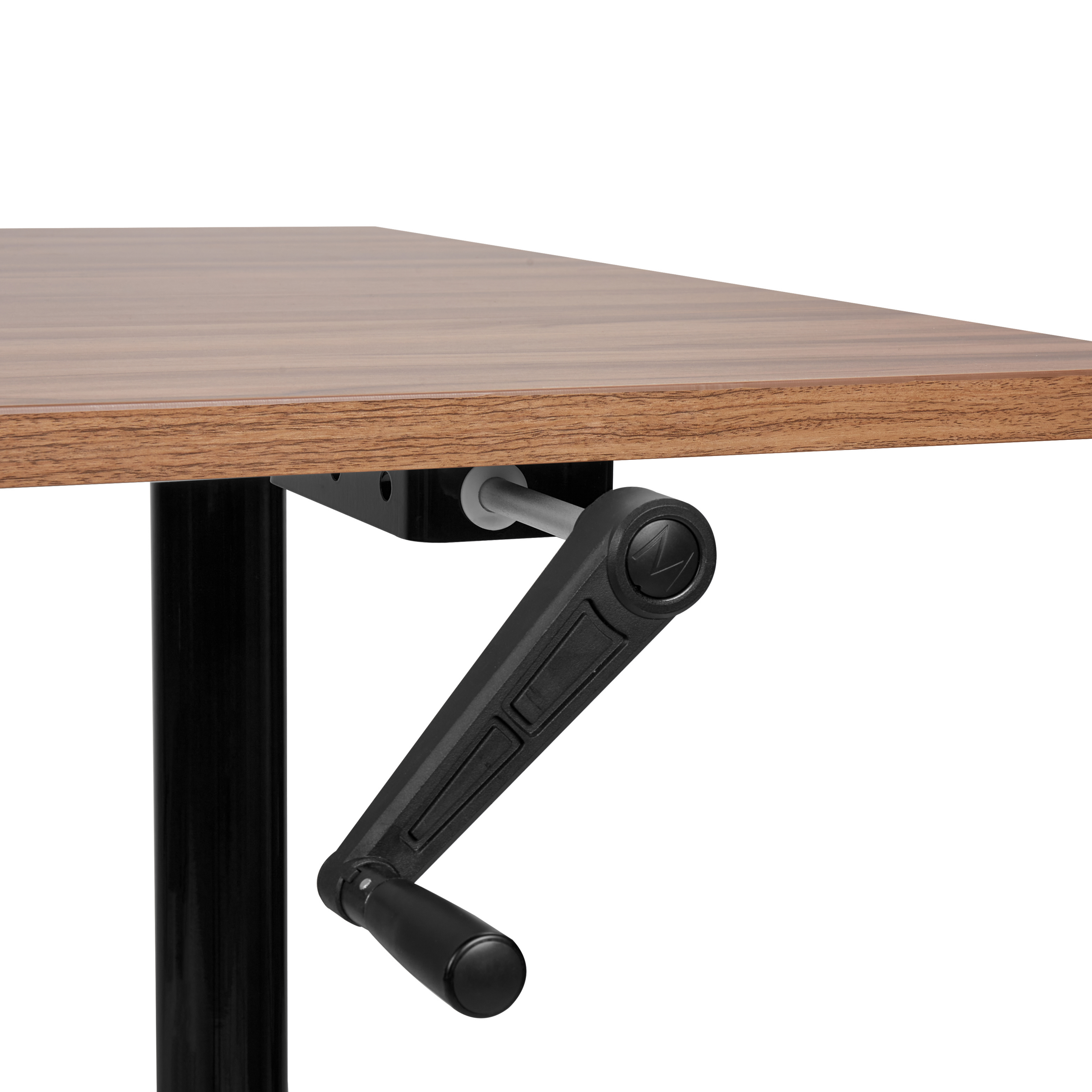 Manuelt justerbart hæve sænkebord DESTINAS 120 cm 72 cm Brun/sort