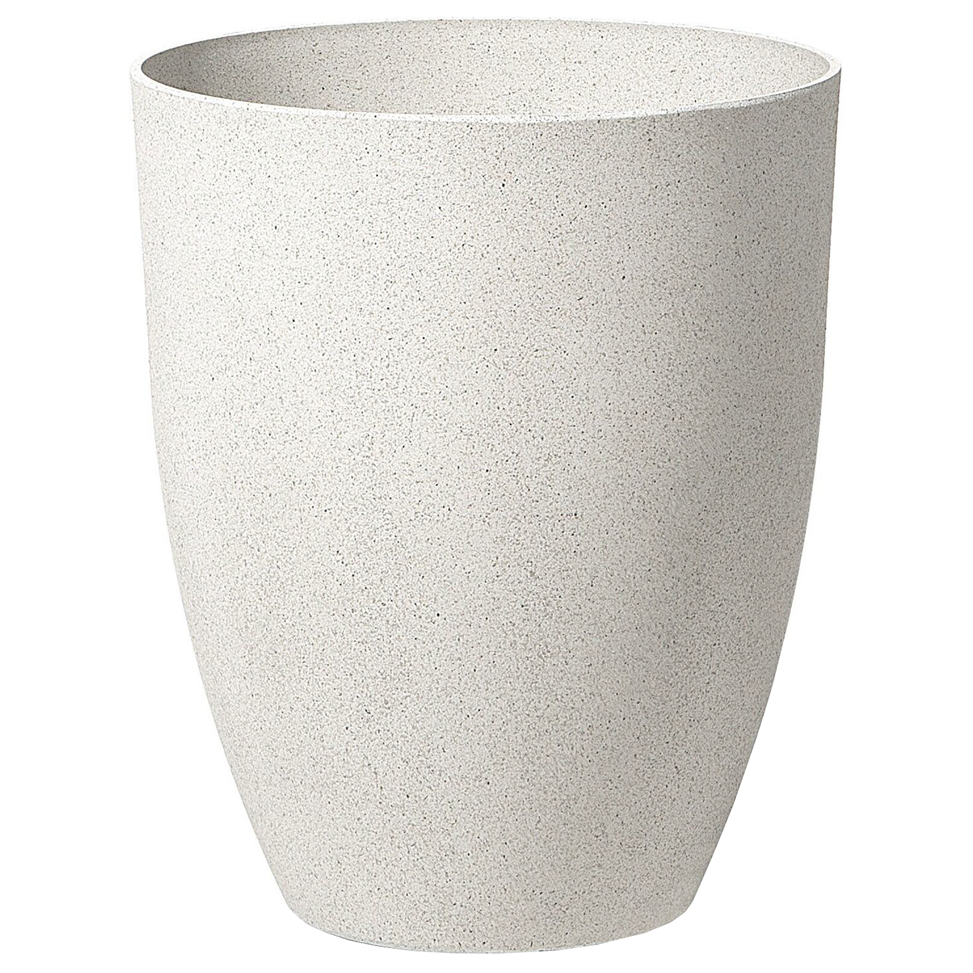 Sæt med 2 plantekrukker CROTON 43 cm Cremehvid