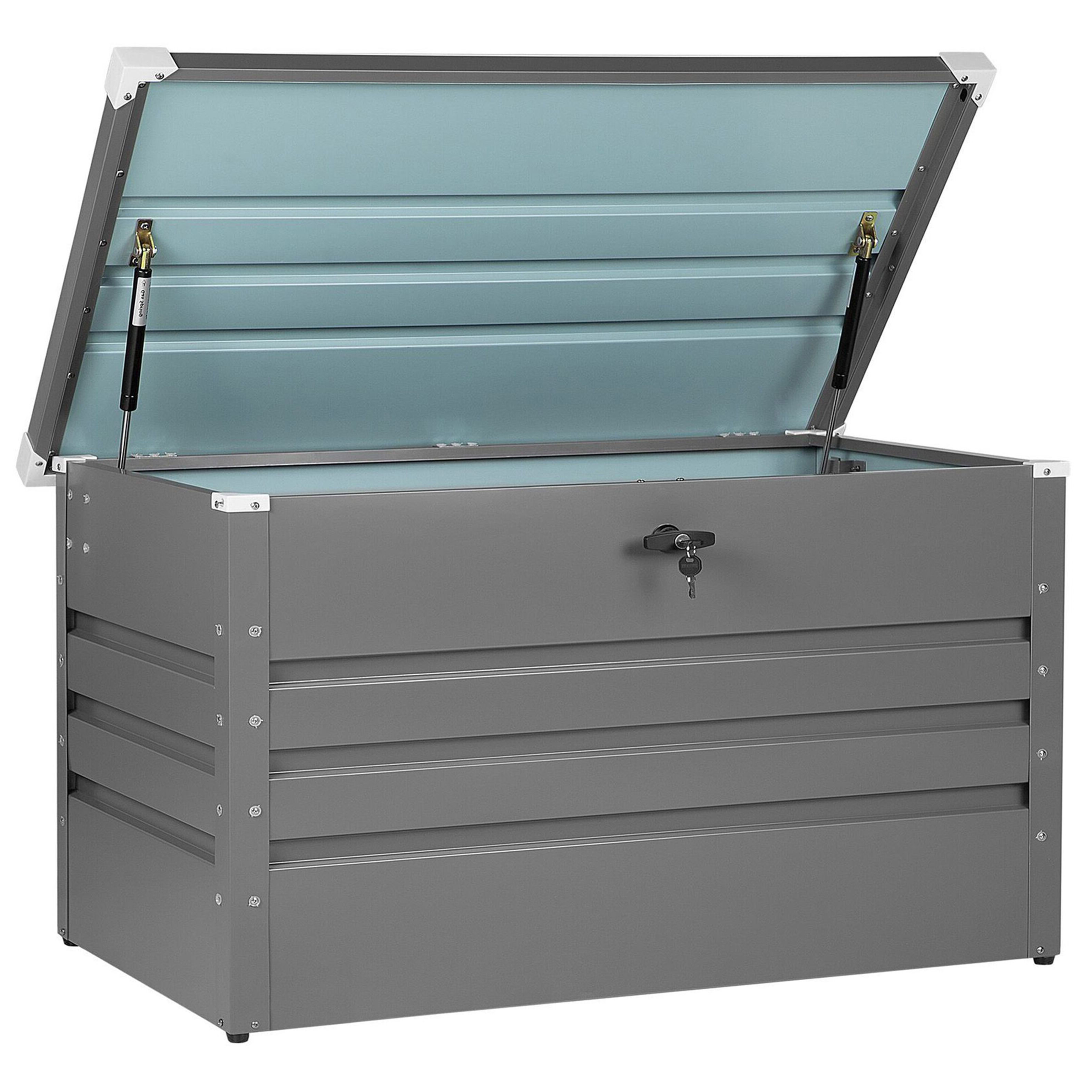 Opbevaringsboks CEBROSA 100 cm 62 cm Metal Grå