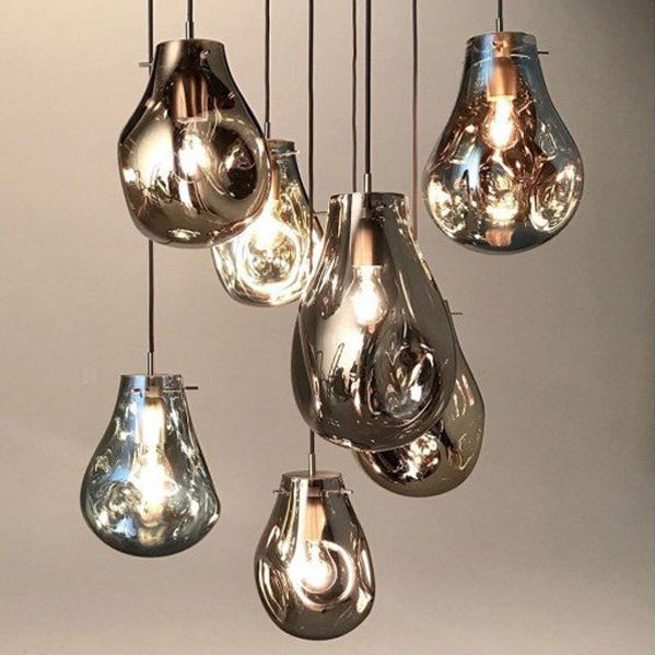 TOOLIGHT hængende loftlampe APP329-1CP Grå 29x20,5x29cm
