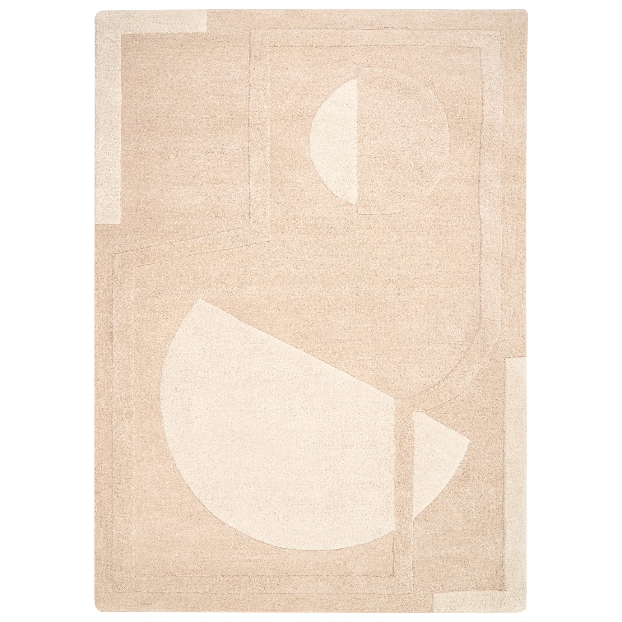 Gulvtæppe GAYA Beige 160 x 230 cm Uld