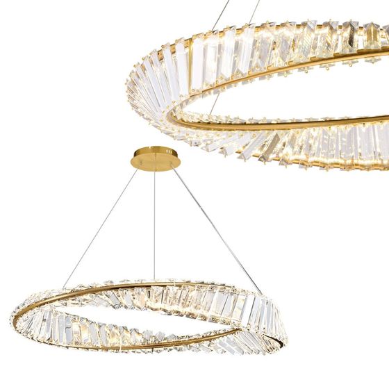 TOOLIGHT hængende loftlampe APP1201-CP CRISTAL 50CM LED Guld 5x5x98cm
