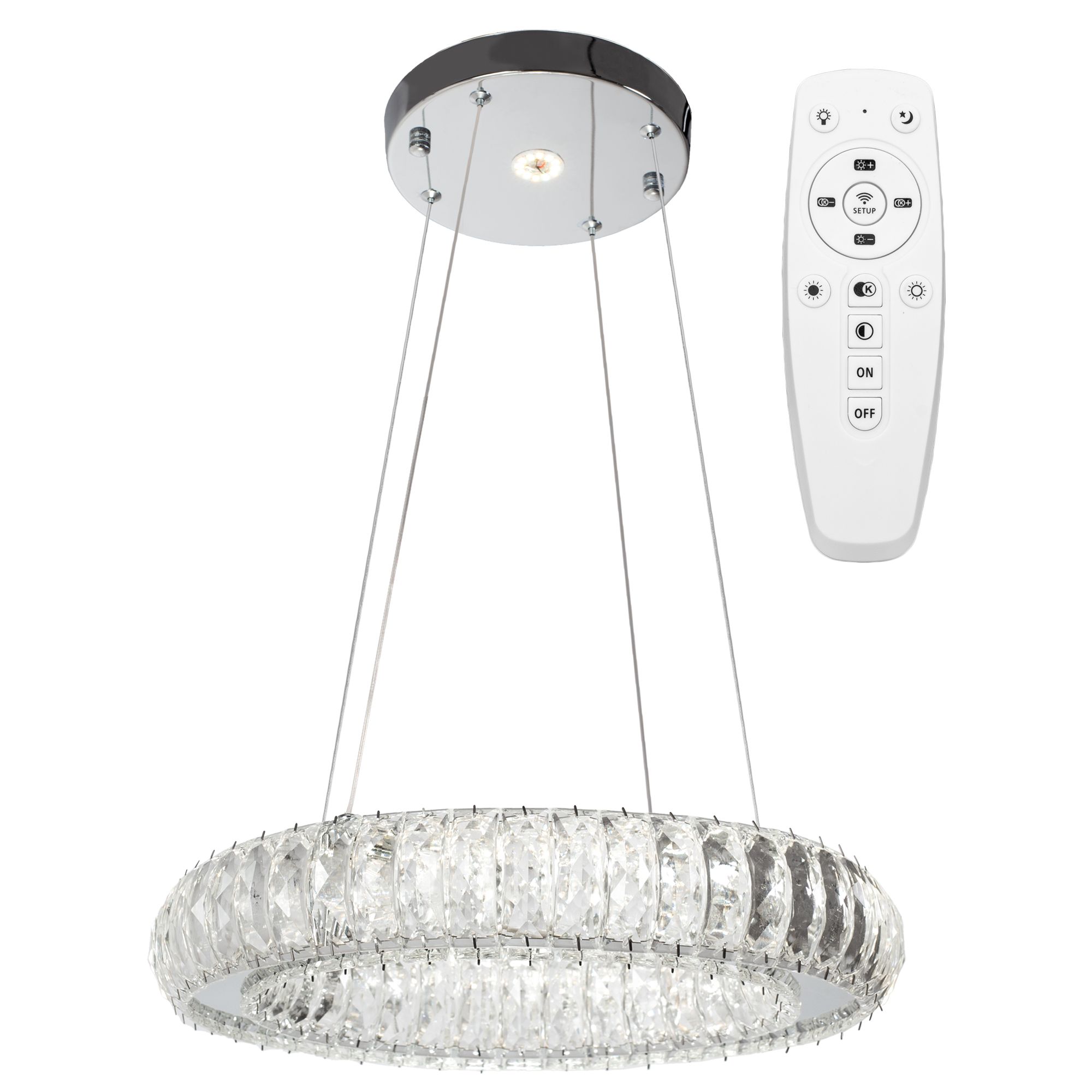 TOOLIGHT hængende loftlampe APP1040-CP LED Grå 39x39x65cm