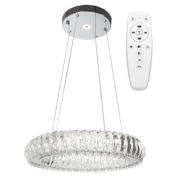 TOOLIGHT hængende loftlampe APP1040-CP LED Grå 39x39x65cm