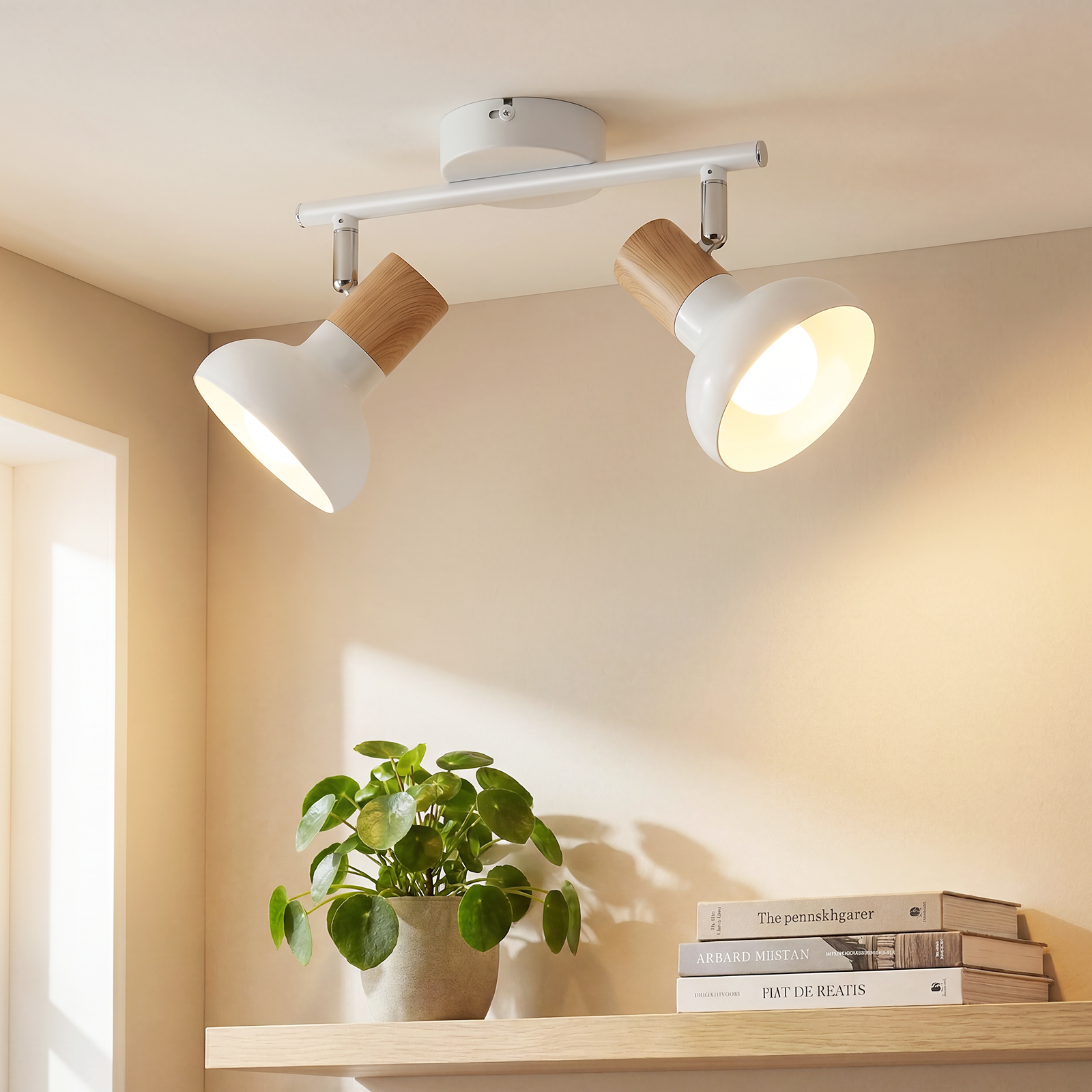 NETTLIFE Vintage - loftspotlight E14, til industriel brug, justerbar jernskærm, uden pære