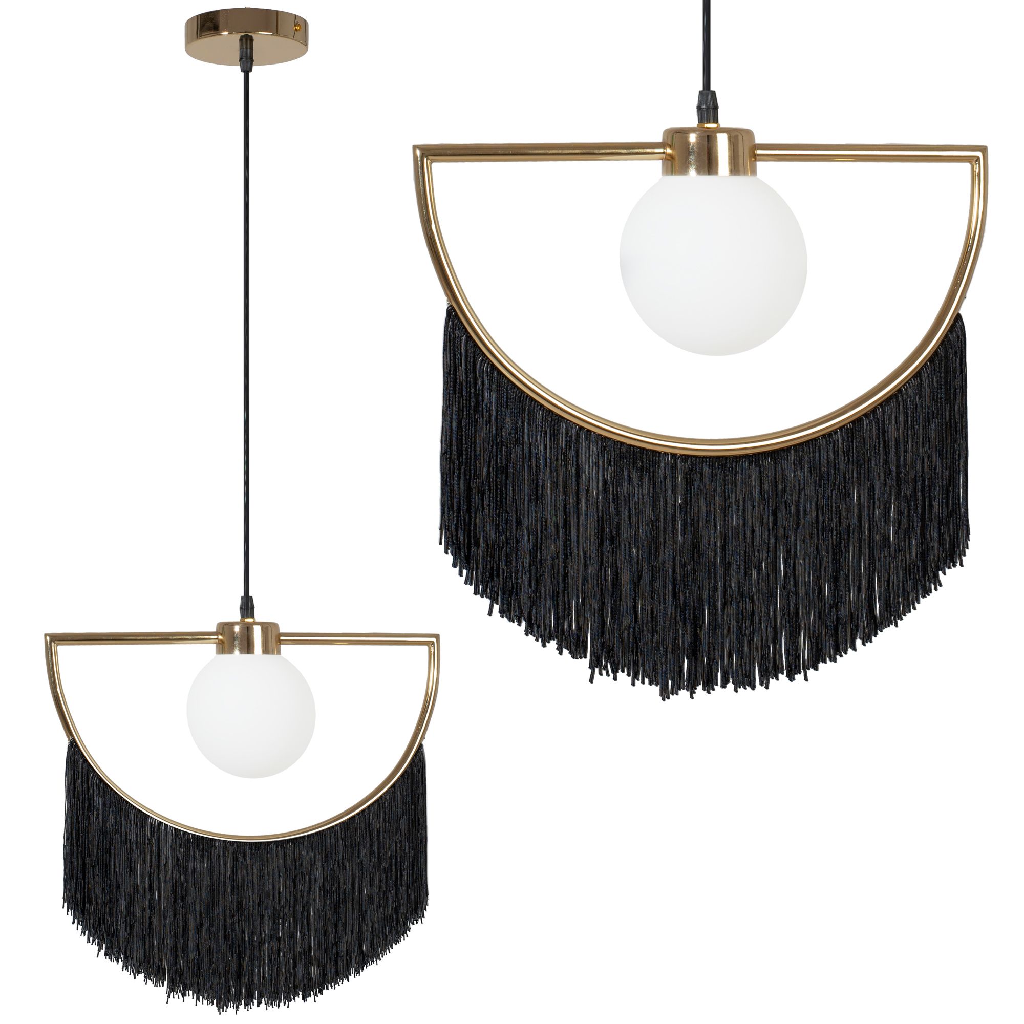 TOOLIGHT hængende loftlampe APP968 Sort 38x38x155cm