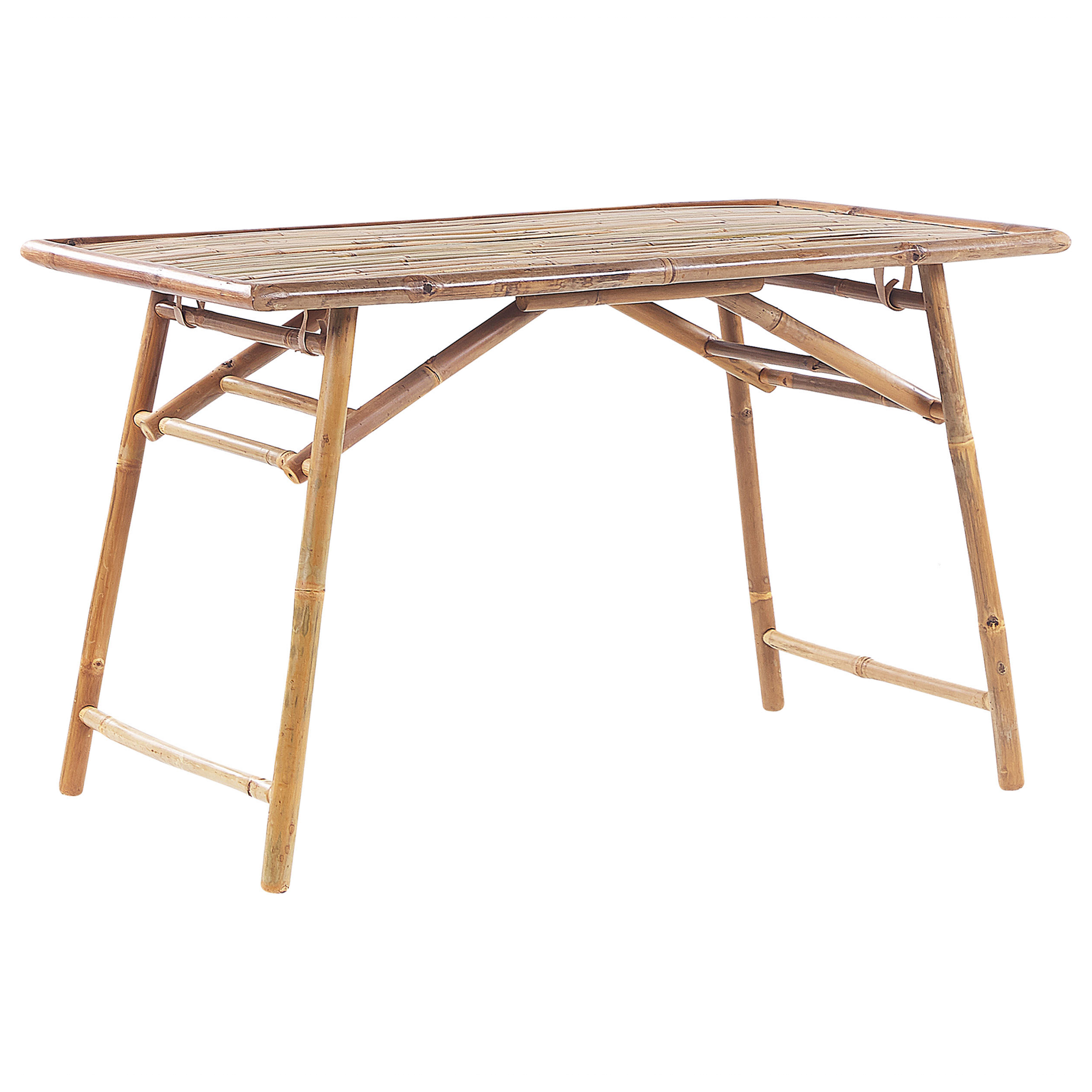 Havebord MOLISE 120 cm 69 cm Bambus Lysebrun