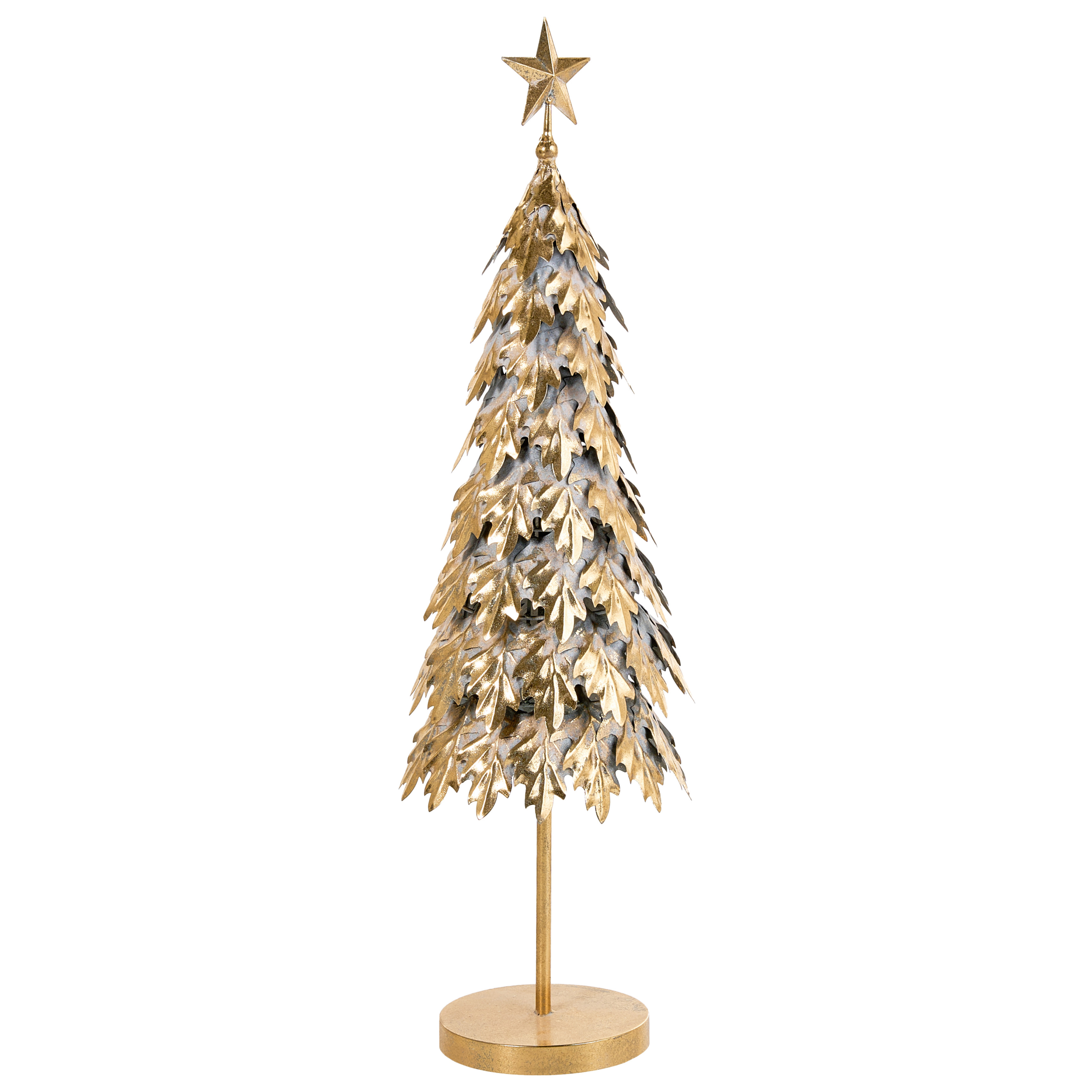 Juledekoration KOUVOLA 88 cm Juletræ Guld
