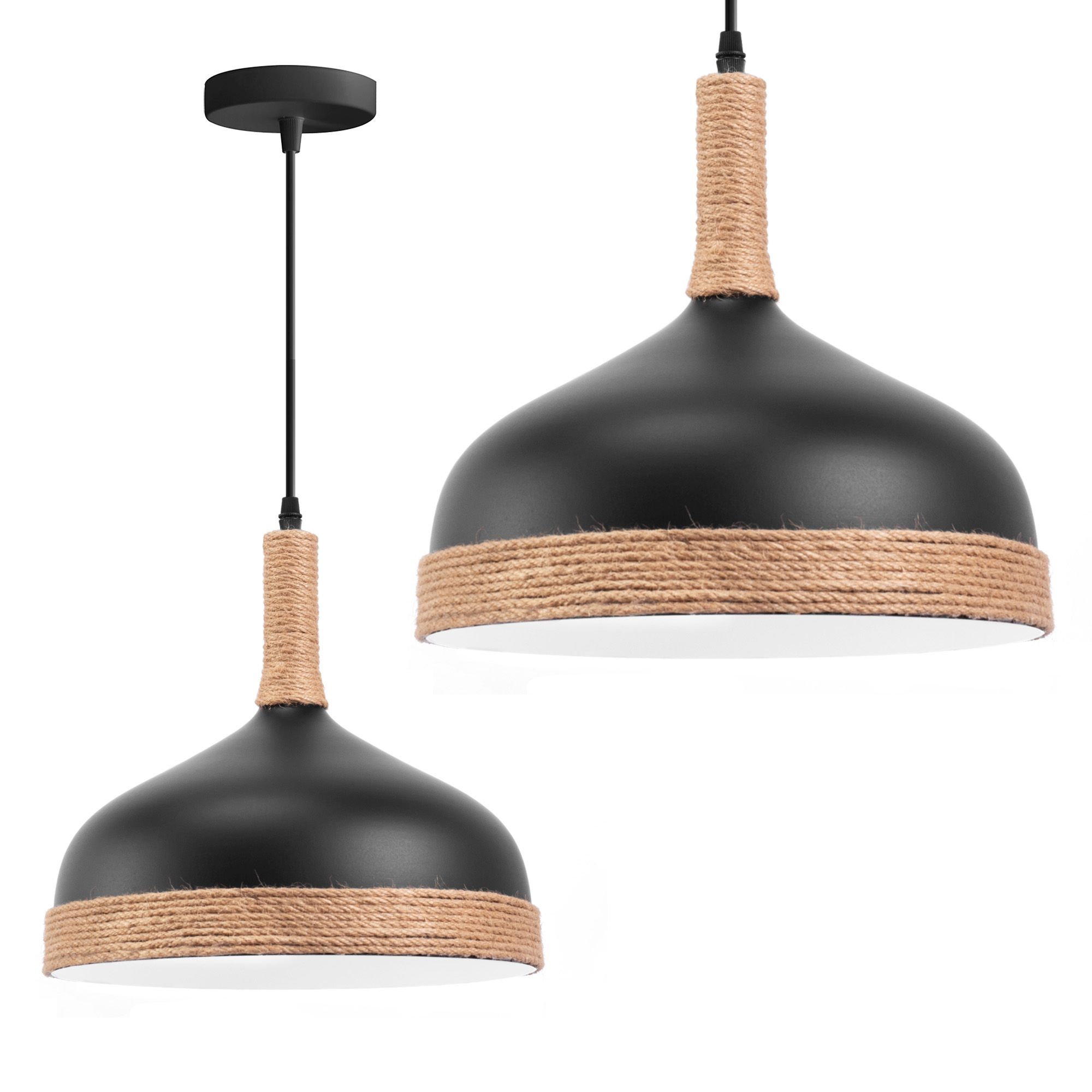TOOLIGHT hængende loftlampe APP1421-1CP Sort 30x32x30cm