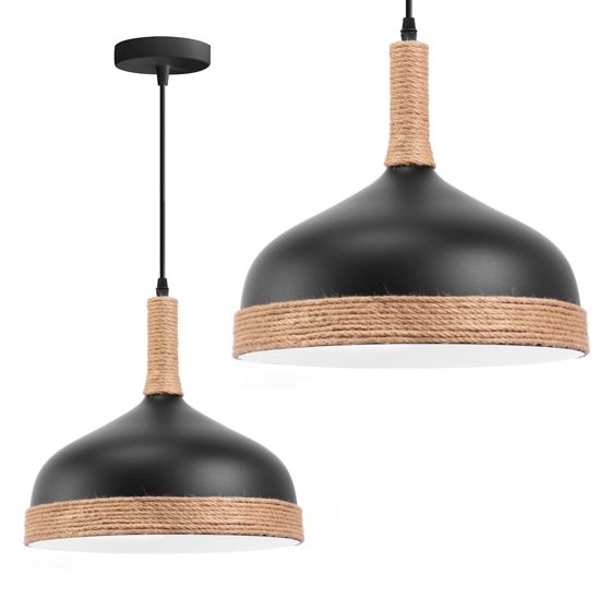 TOOLIGHT hængende loftlampe APP1421-1CP Sort 30x32x30cm
