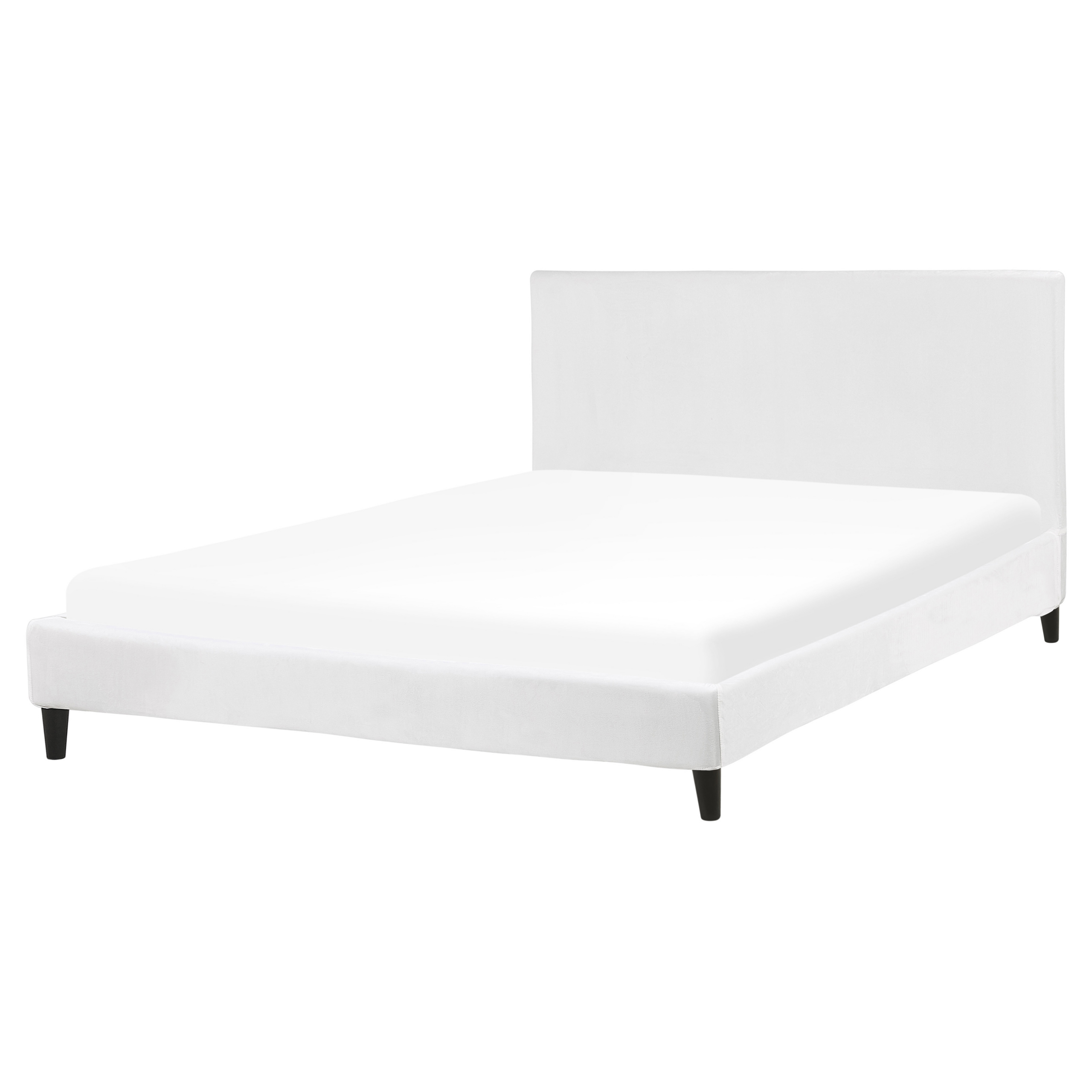 Seng Velour FITOU 160 x 200 cm Hvid