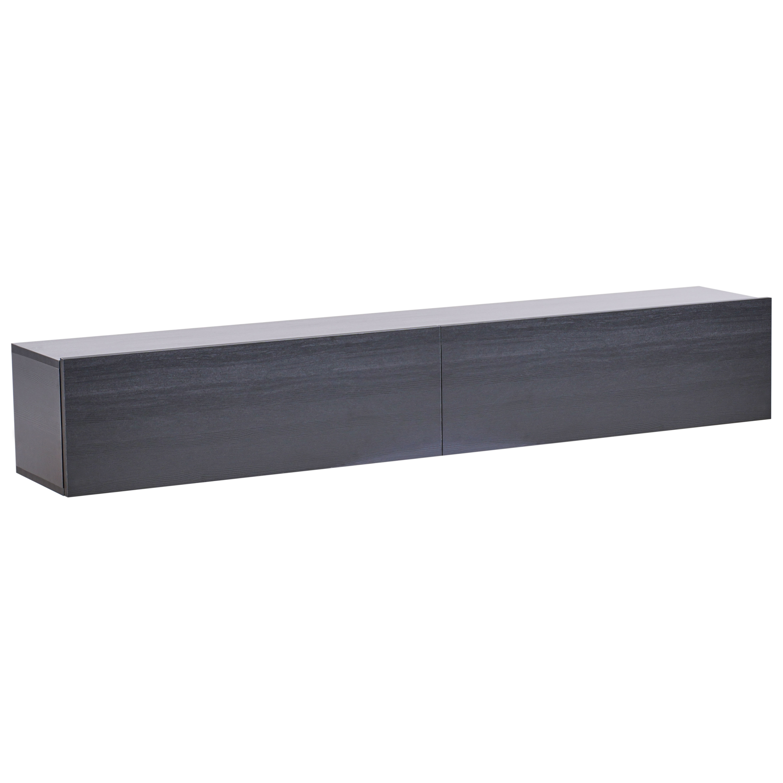 Vægmonteret tv-bord GLADSTONE Sort