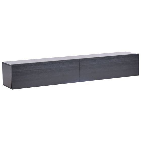 Vægmonteret tv-bord GLADSTONE Sort