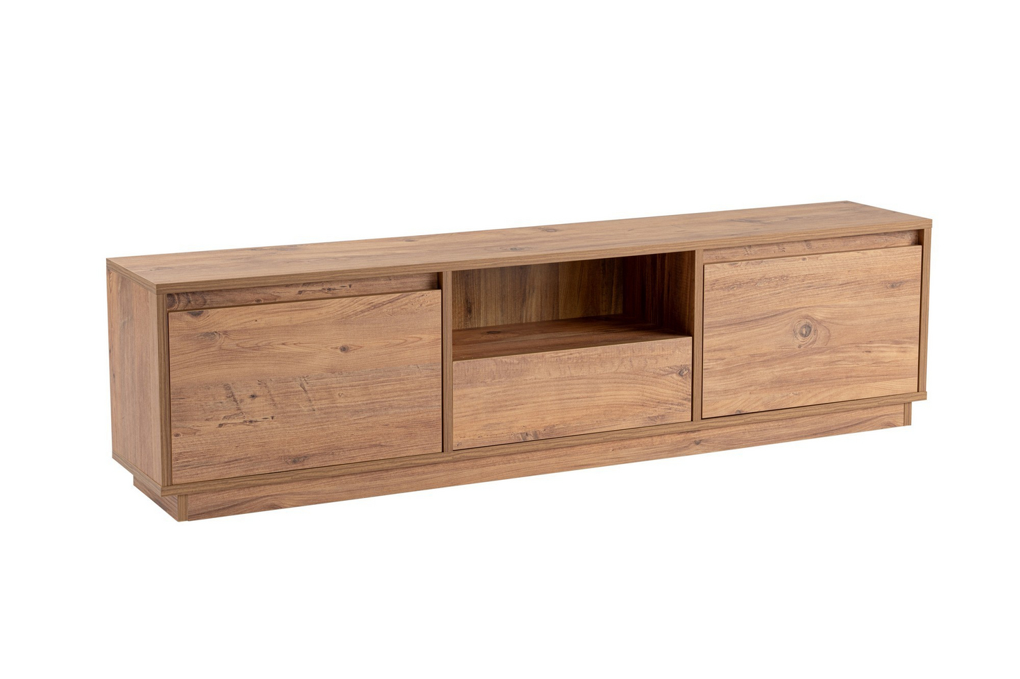 Norda Design Moderne TV-bord, 160 x 42 x 30 cm | 100% melaminbelagt, 18 mm tyk | rustik elegance