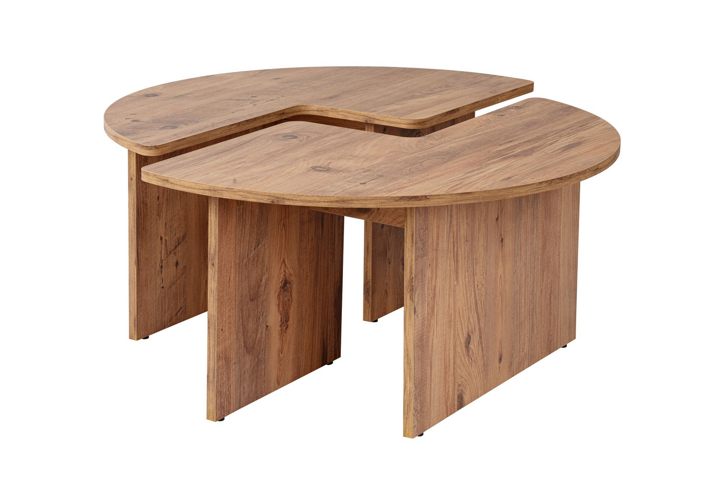 Norda Design Moderne sofabord, Ø90 cm, 41 cm højde | 100% melaminbelagt, 18 mm tyk | stilfuldt og funktionelt