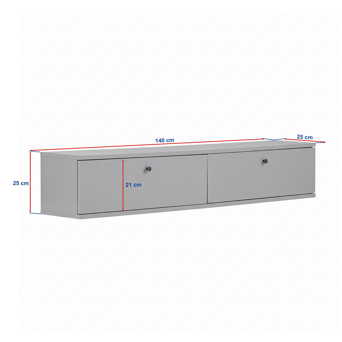 Norda Design TV-bord Ligne 140 25 x 140 x 25 cm