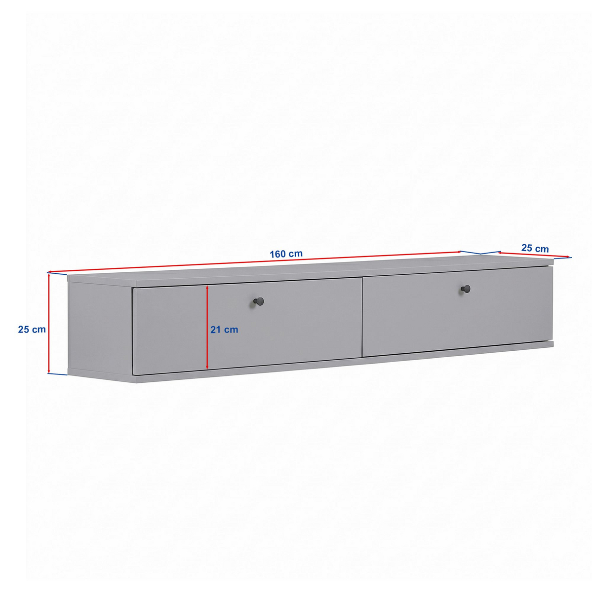 Norda Design TV-bord Ligne 160 25 x 160 x 25 cm