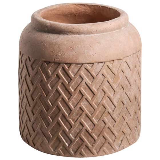 Urtepotte GERAKAS 35 cm Beige