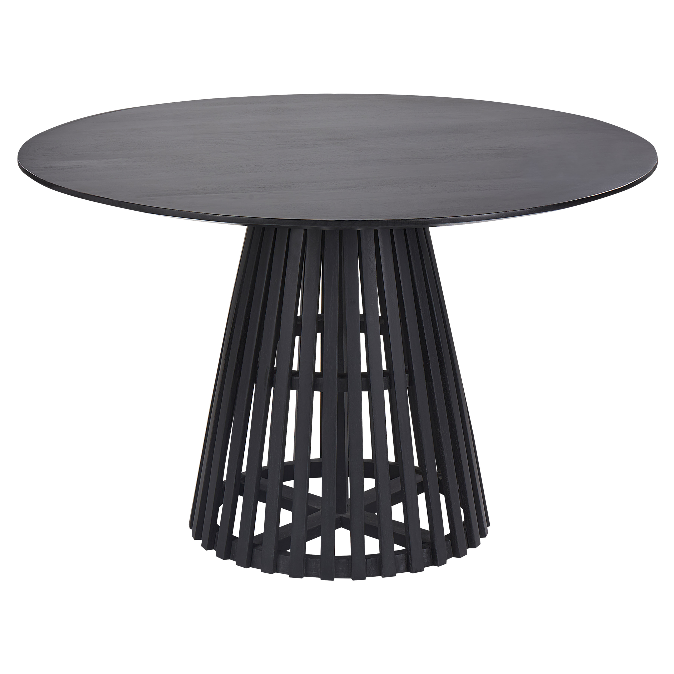 Spisebord MESILLA Sort 120 cm 120 cm Akacietræ