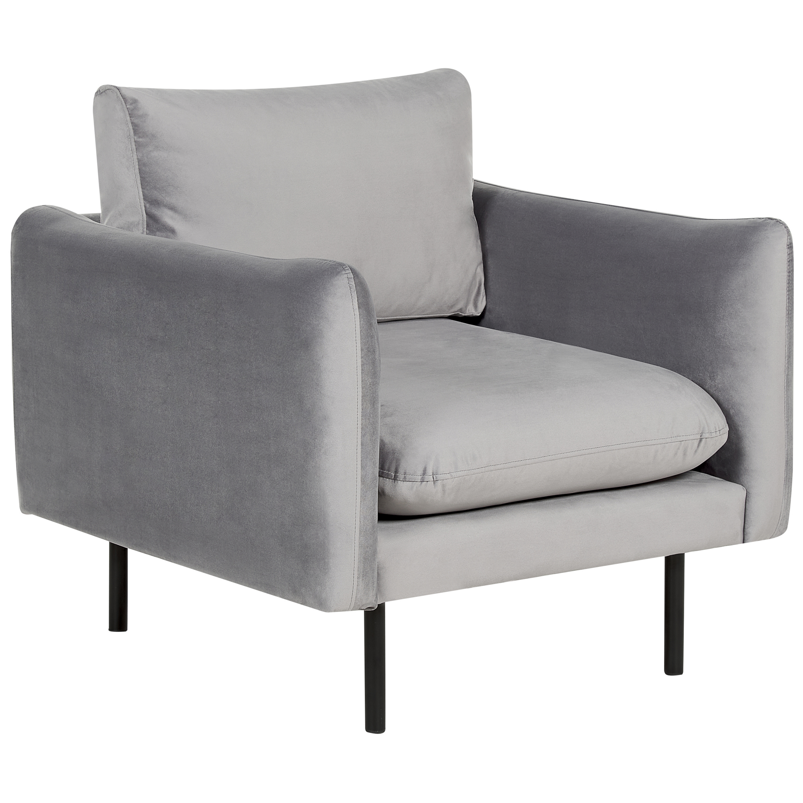 Lænestol VINTERBRO Velour Grå
