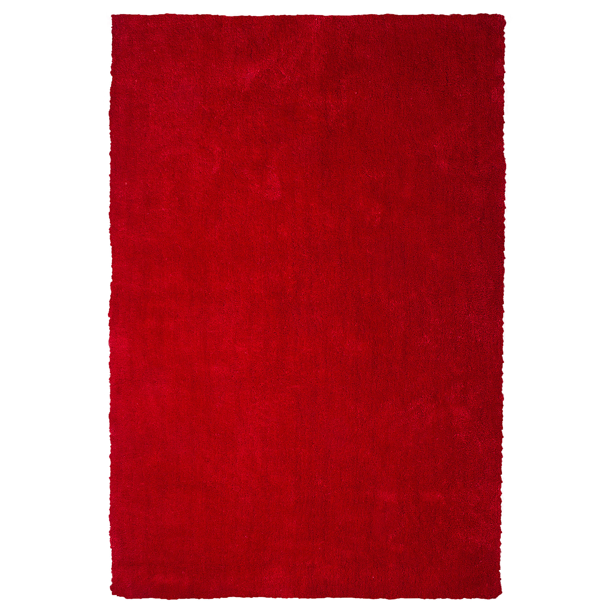 Shaggy gulvtæppe DEMRE Rød 140 x 200 cm