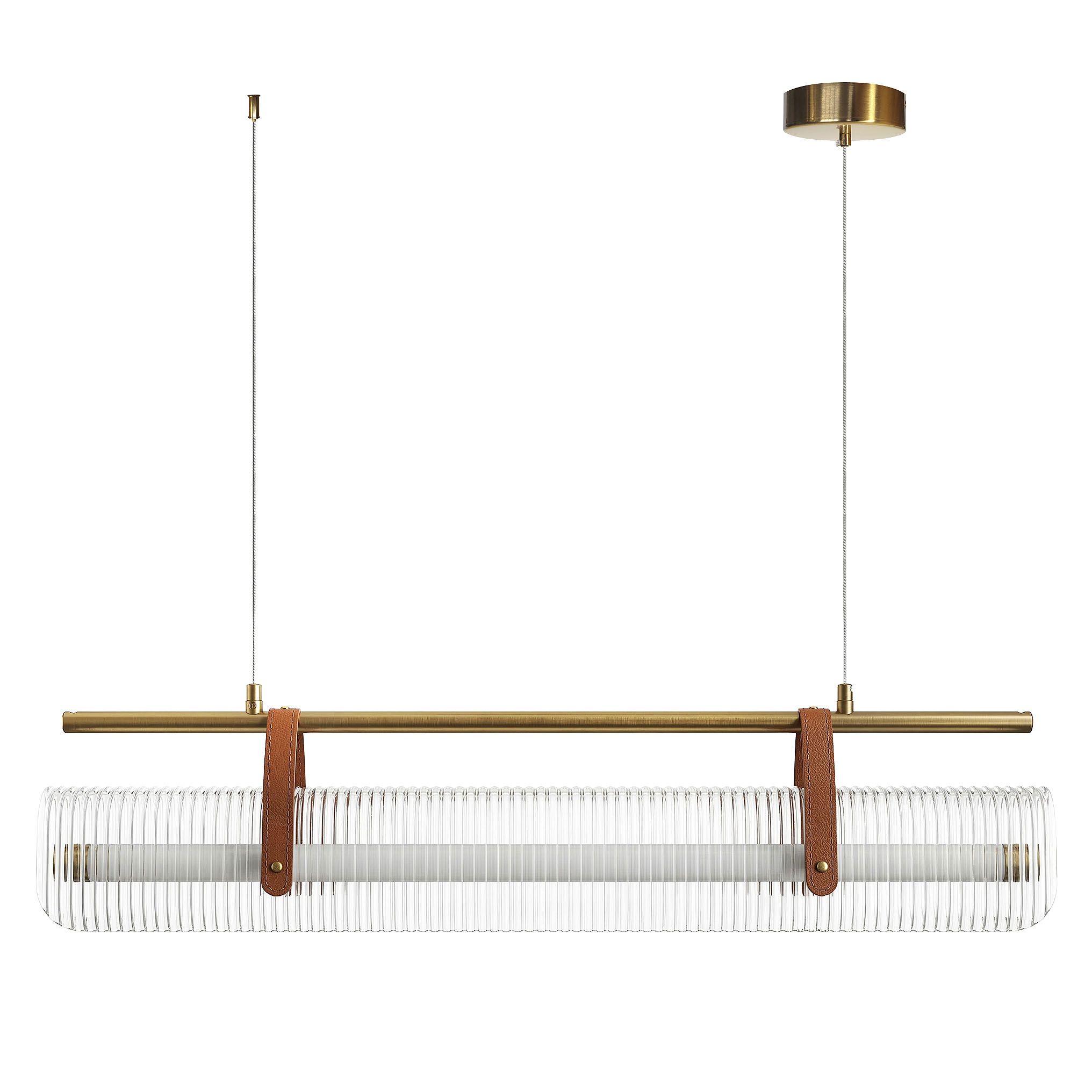 TOOLIGHT hængende loftlampe APP1796-CP LED Børstet guld 82x9x95cm